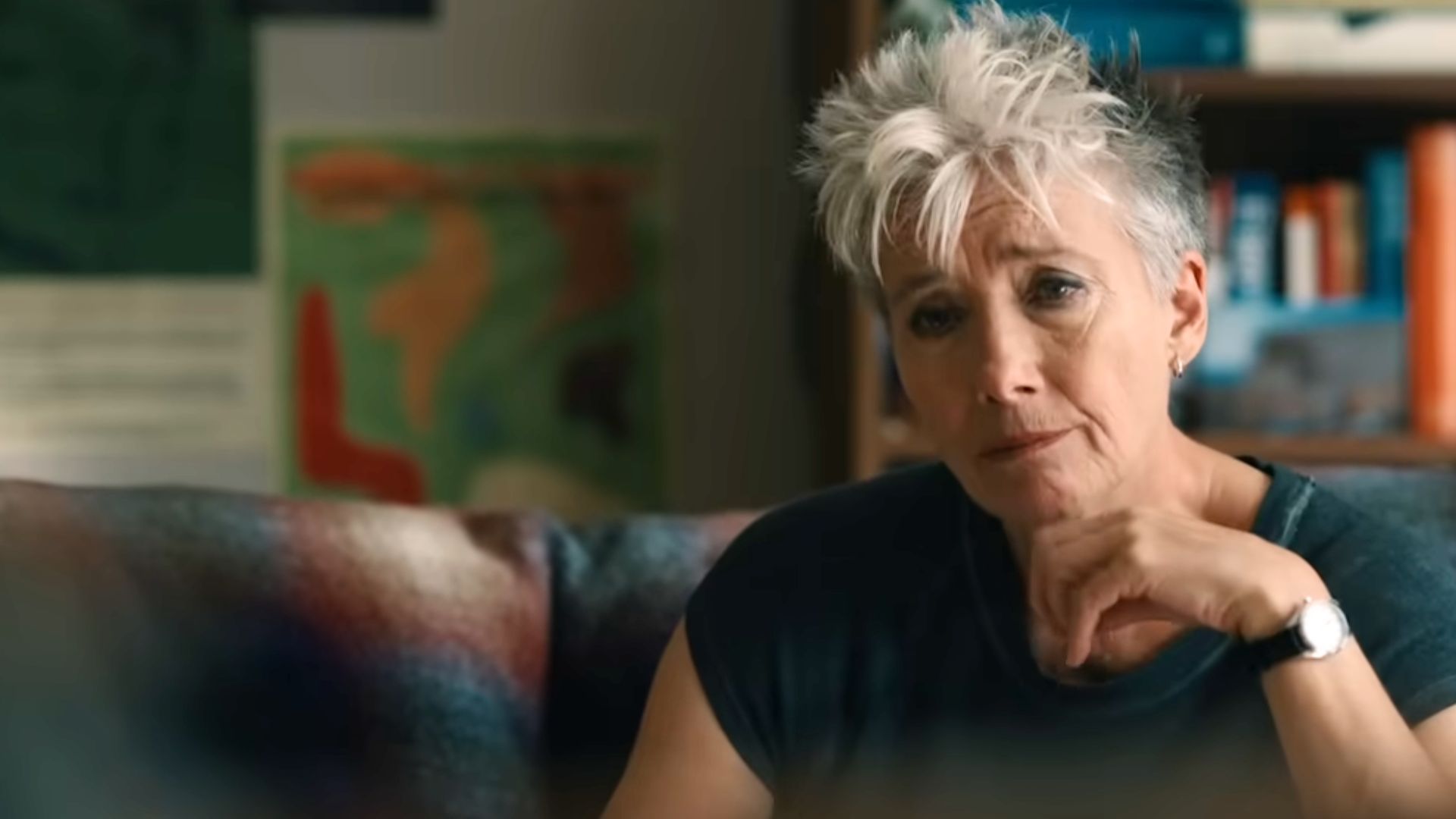 Emma Thompson in Down Cemetery Road | Image via YouTube/Apple TV
