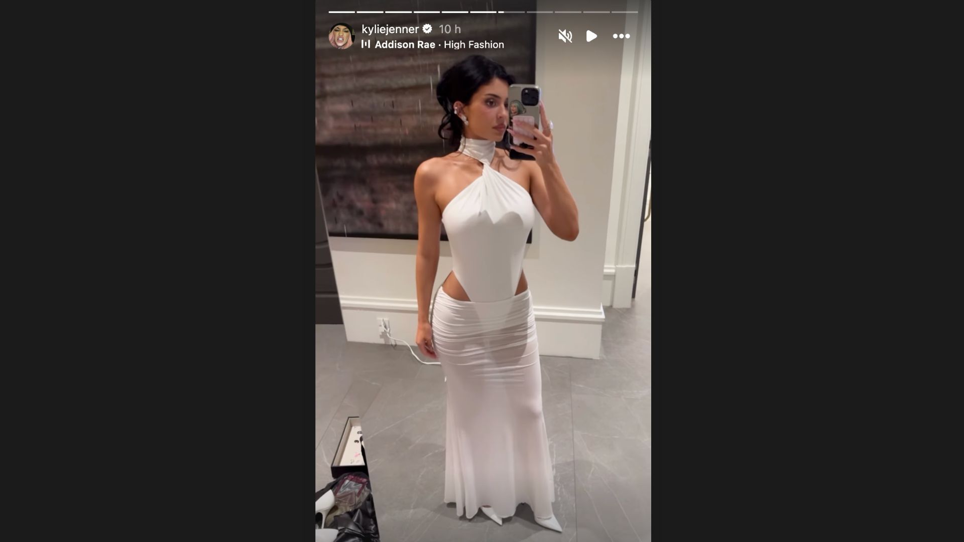 Kylie Jenner&#039;s outfit for Kris Jenner&#039;s 70th birthday (Image via Instagram)