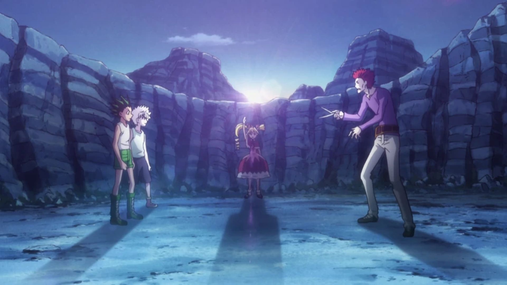 Biscuit training Gon and Killua (Image Credit: Studio Madhouse)