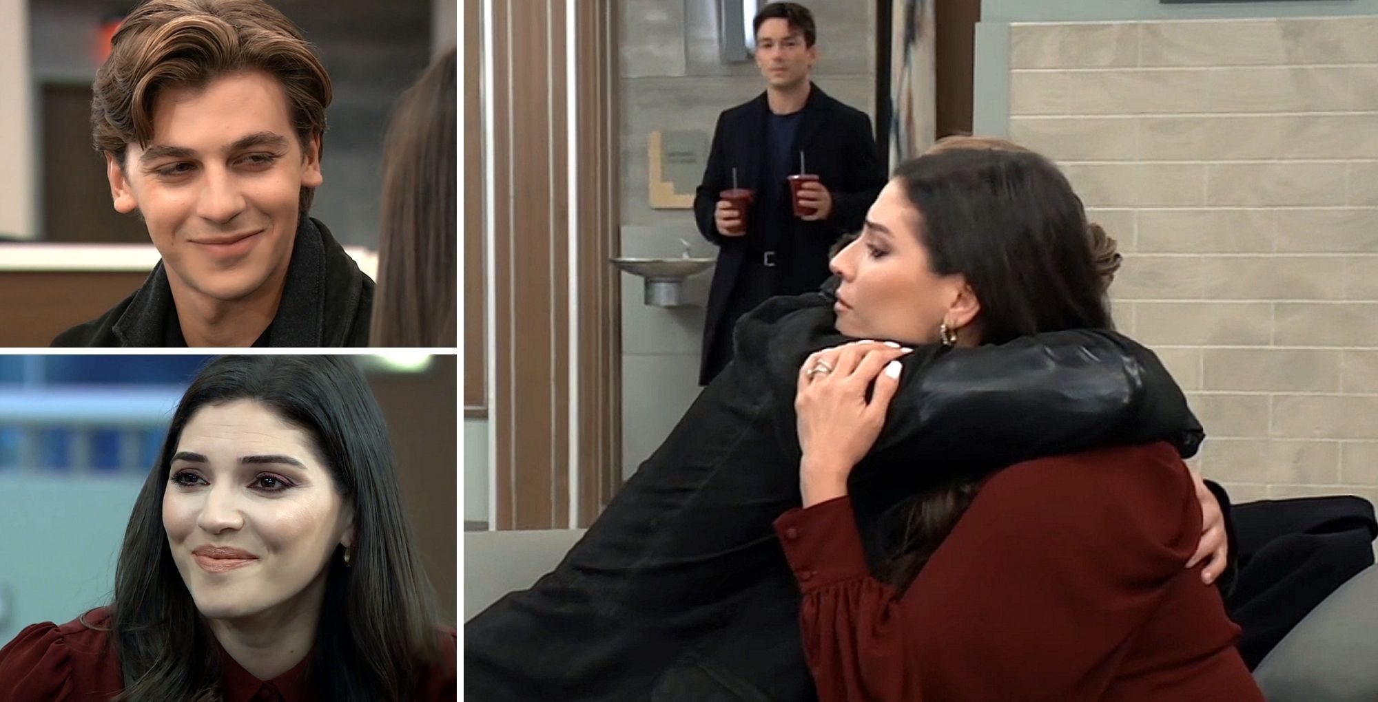 Gio and Brook Lynn hugged it out on General Hospital. | Image Source: ABC