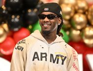 Nouveau Bar & Grill Winter Wonderland Experience Holiday Toy Drive With Offset - Source: Getty