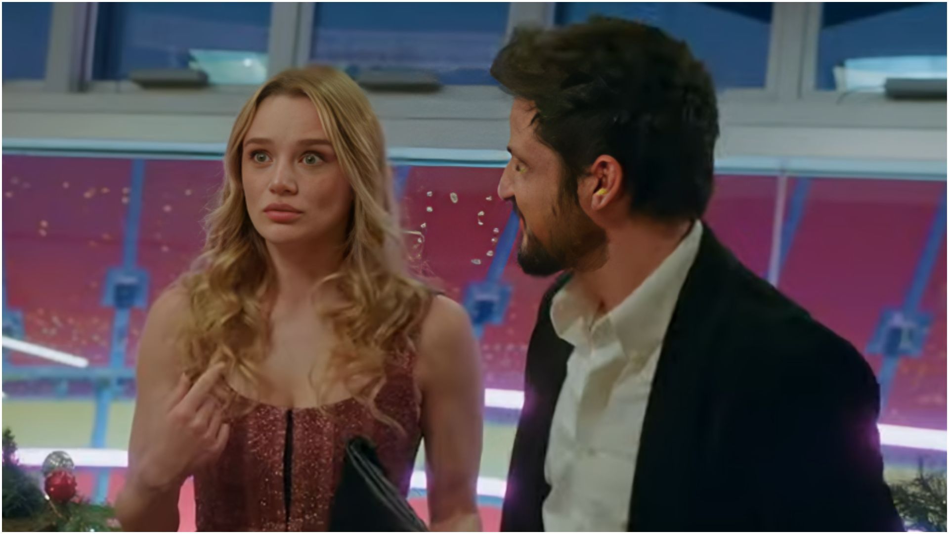 A still from Holiday Touchdown: A Chiefs Love Story | Image via Skydance