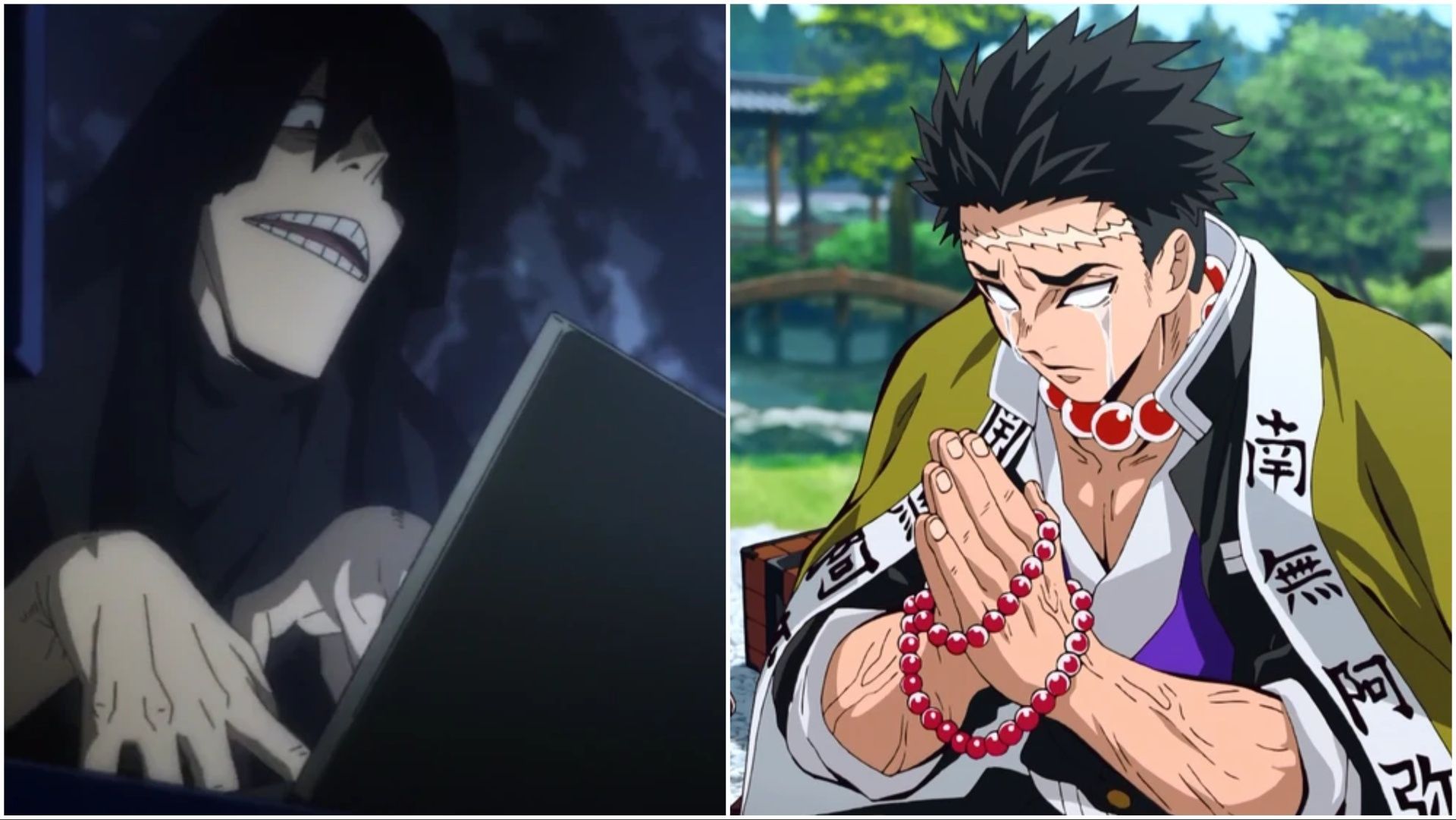 Skeptic and Gyomei (Image Credit: Studio Bones and Ufotable)