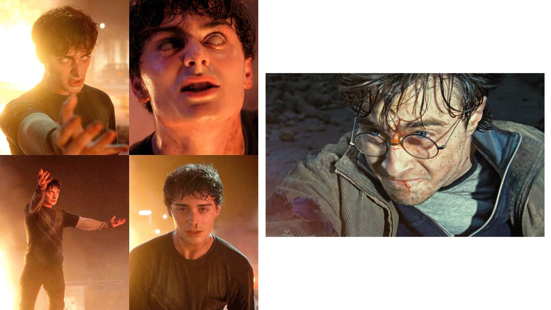 Will Byers from Stranger Things Season 5, Vol. 1 &amp; Harry Potter from &quot;The Deathly Hallows&quot; Pt. 2 (Image Via. Netflix &amp; HBO Max)