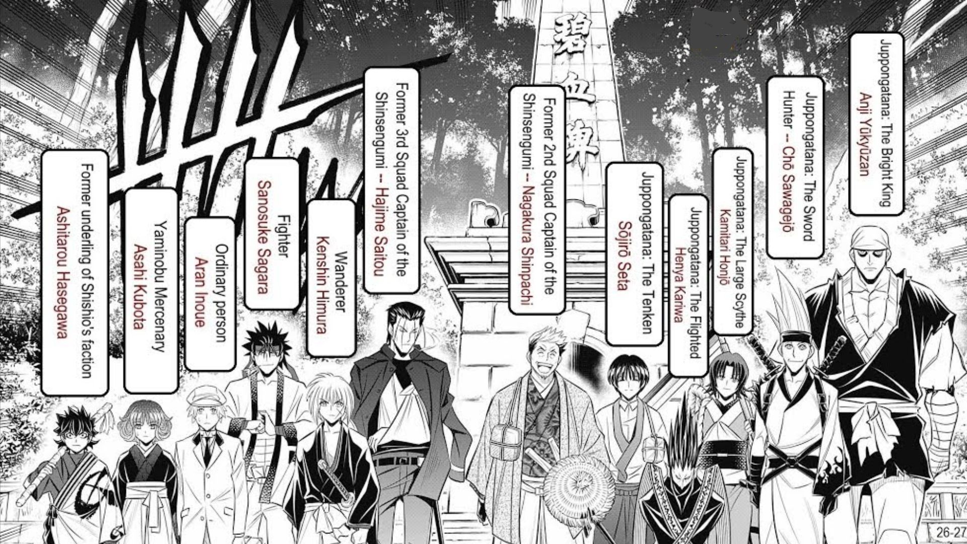 Juppongatana and Shinsengumi (Image Credits: Shueisha)