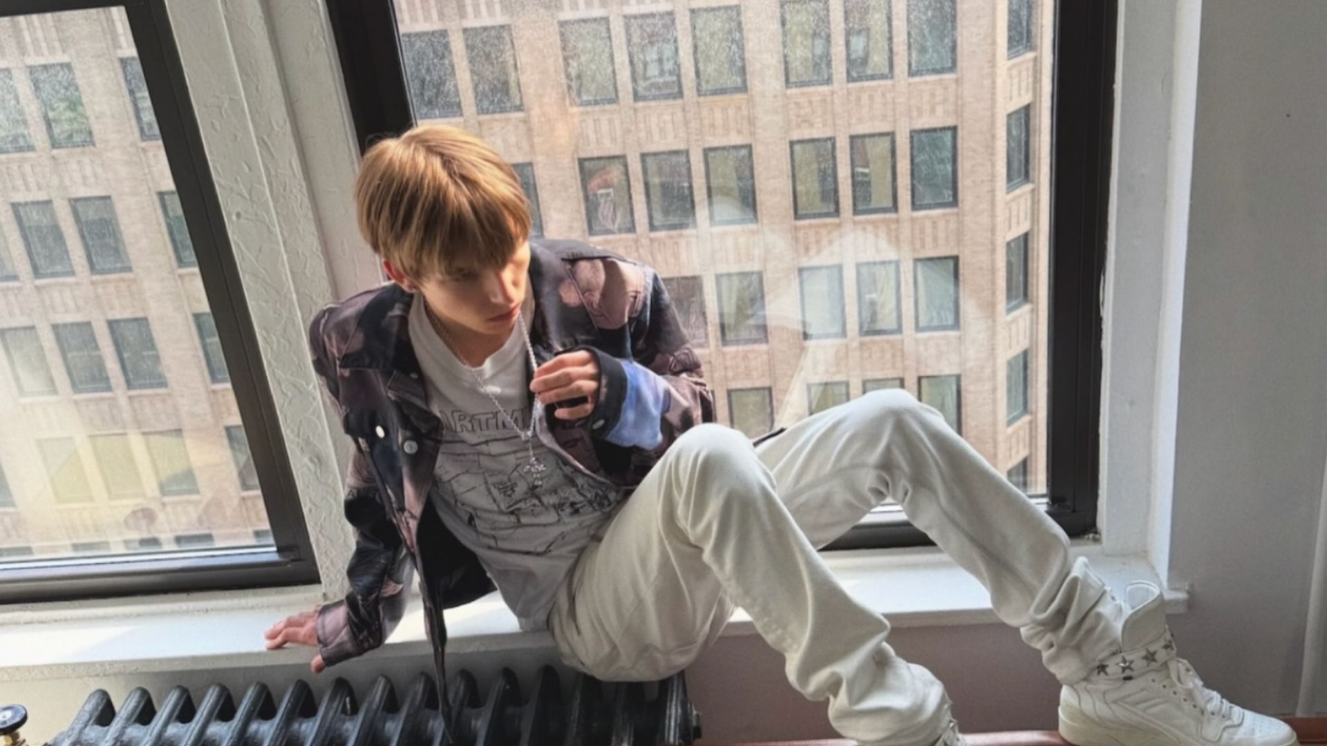 Maxon Margiela poses for Instagram Post