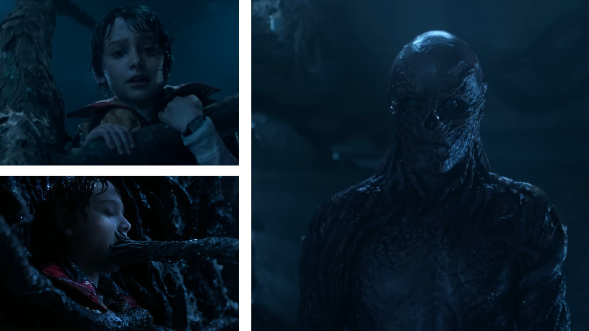 Jamie Campbell Bower as Vecna &amp; Noah Schnapp as a 12-year-old Will Byers on Stranger Things 5 | First Five Minutes (Via: Netflix, YouTube)