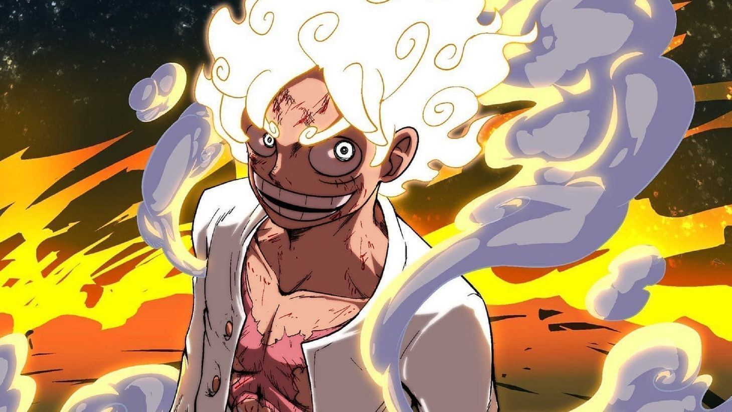 Luffy, after awakening his Devil Fruit (Image via Toei Animations)