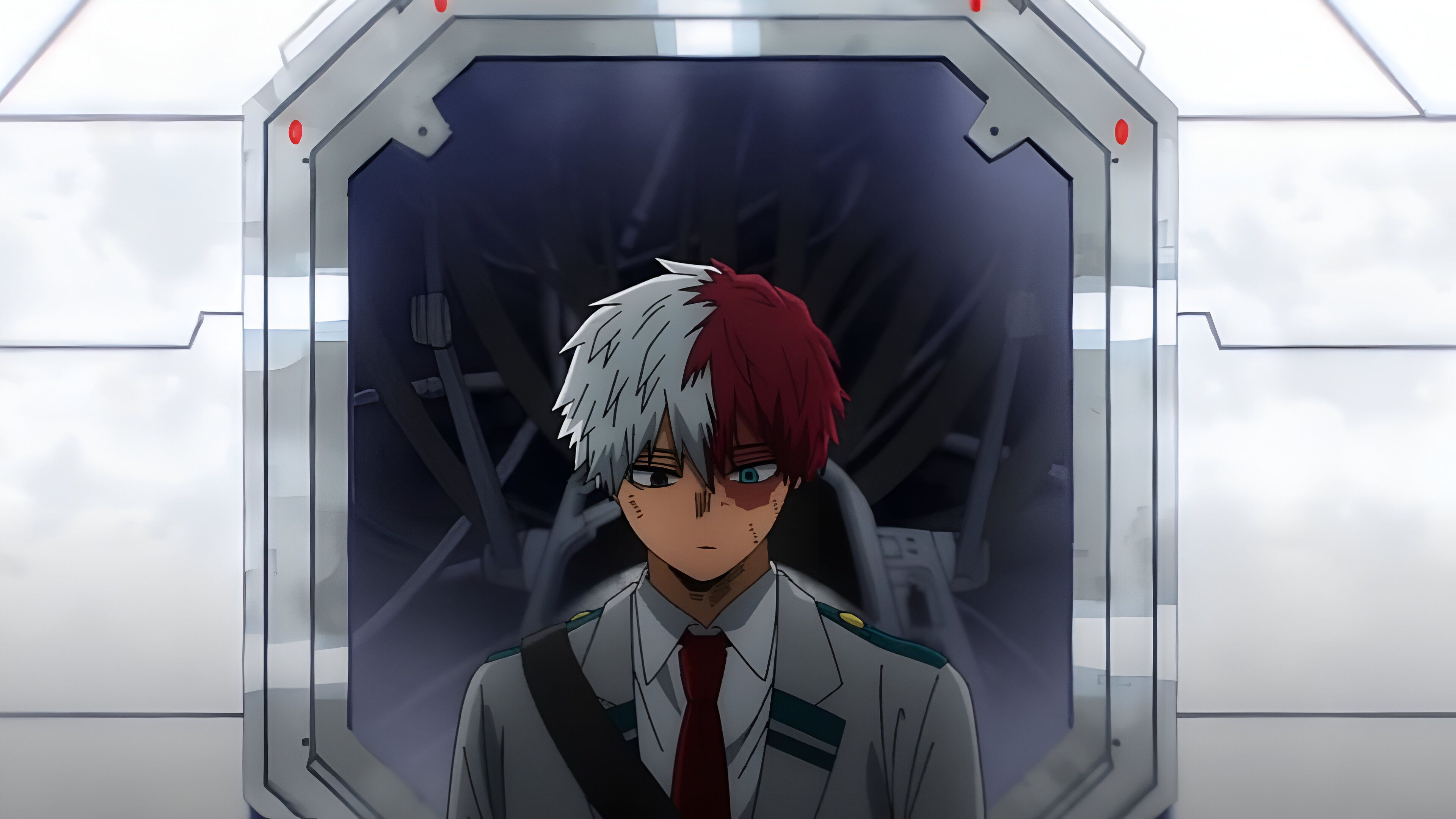 Shoto as seen visiting Toya in My Hero Academia Final Season Episode 9