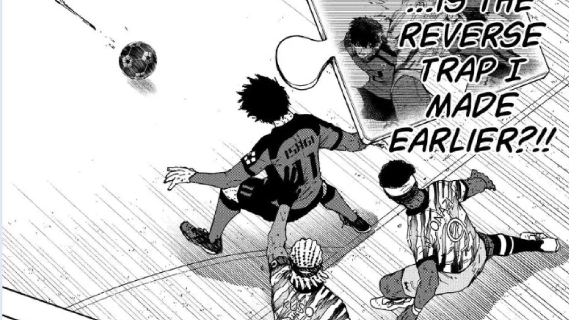 Isagi&#039;s improvised Reverse Trap (Image Source: K Manga)