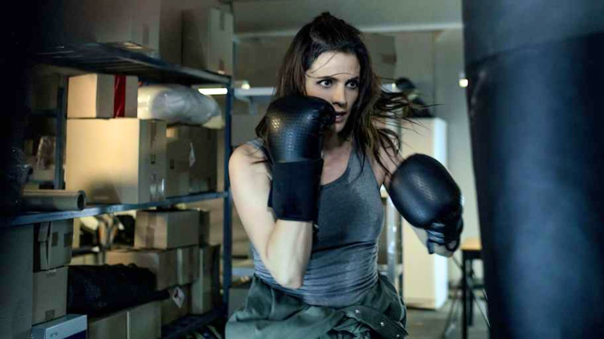 Boxing practice moment from Absentia Season 3 Episode 2 | Image via Prime Video