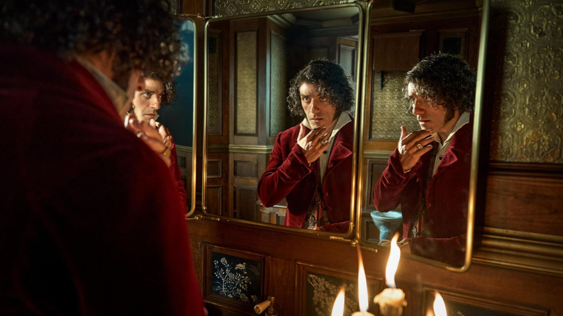 Oscar Isaac in Frankenstein (Image via Netflix)