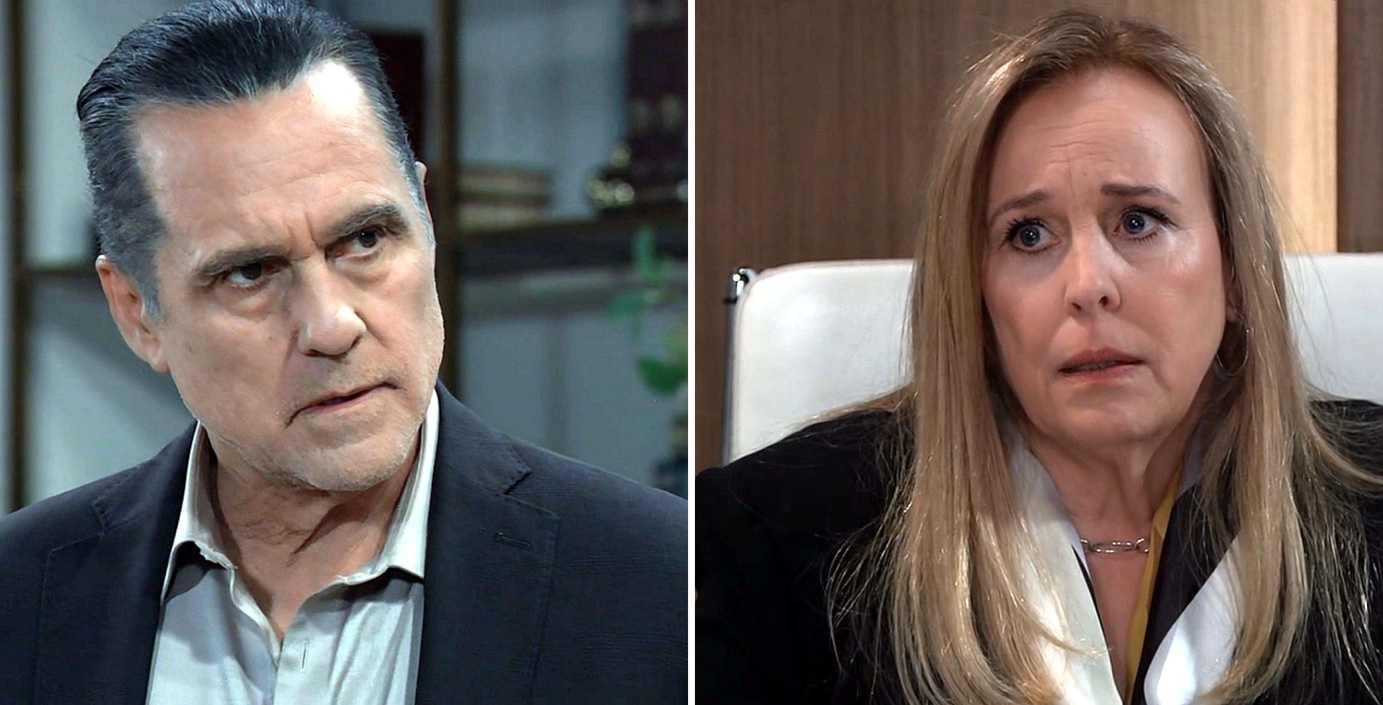 General Hospital&#039;s Sonny and Laura conferring. | Image Source: ABC