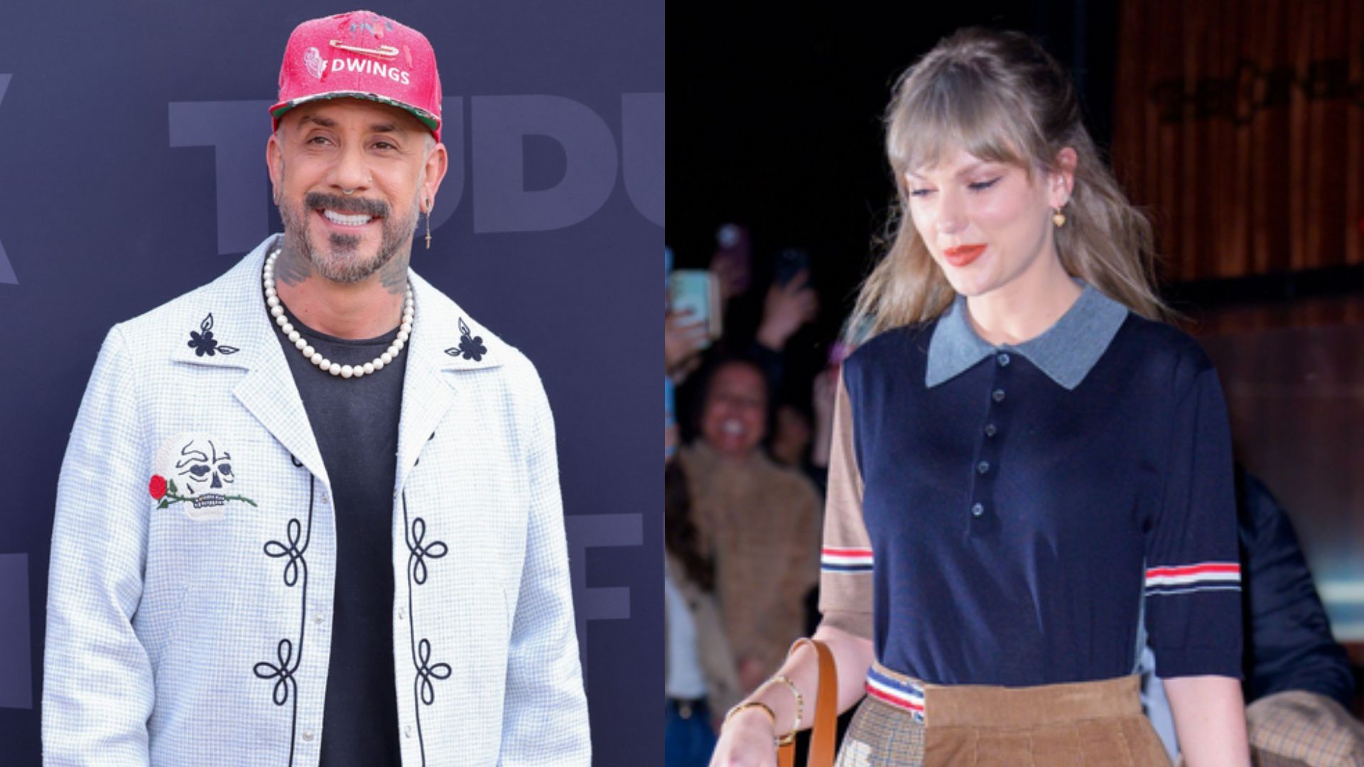 AJ McLean and Taylor Swift (Image via Getty)