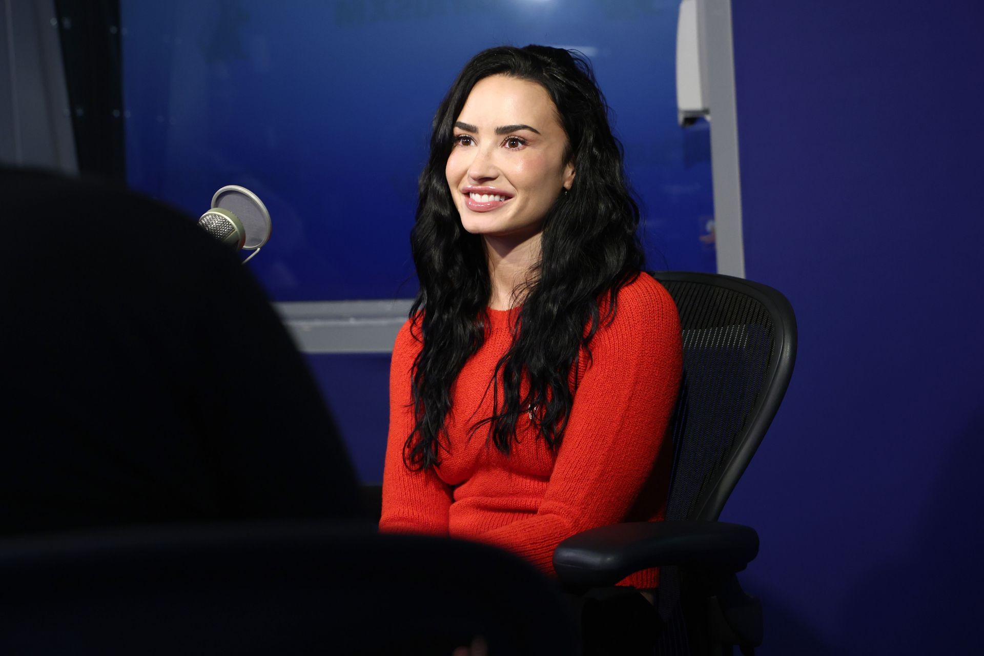 Demi Lovato Visits The SiriusXM Studios In New York City - Source: Getty