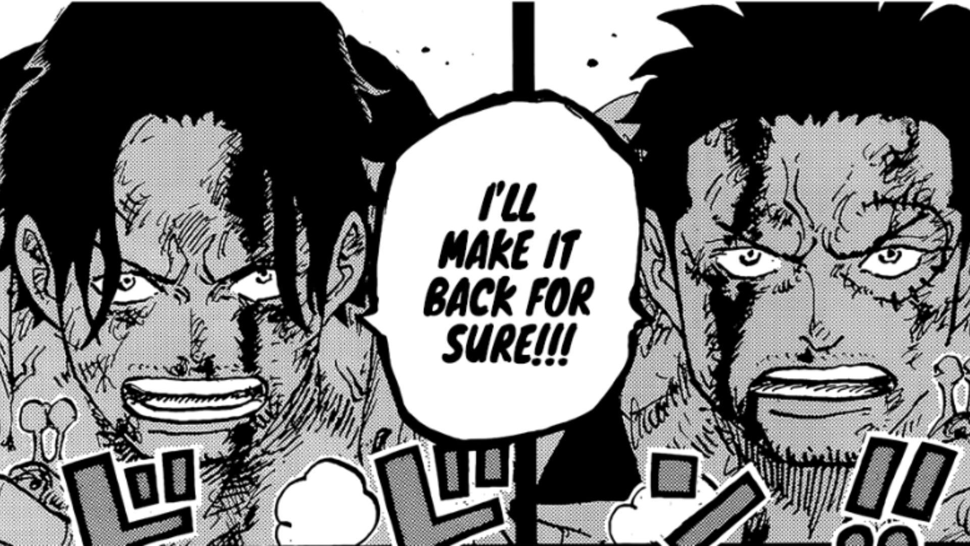 Monkey D. Garp and Roger as seen during the God Valley Incident (Image Source: VIZ)