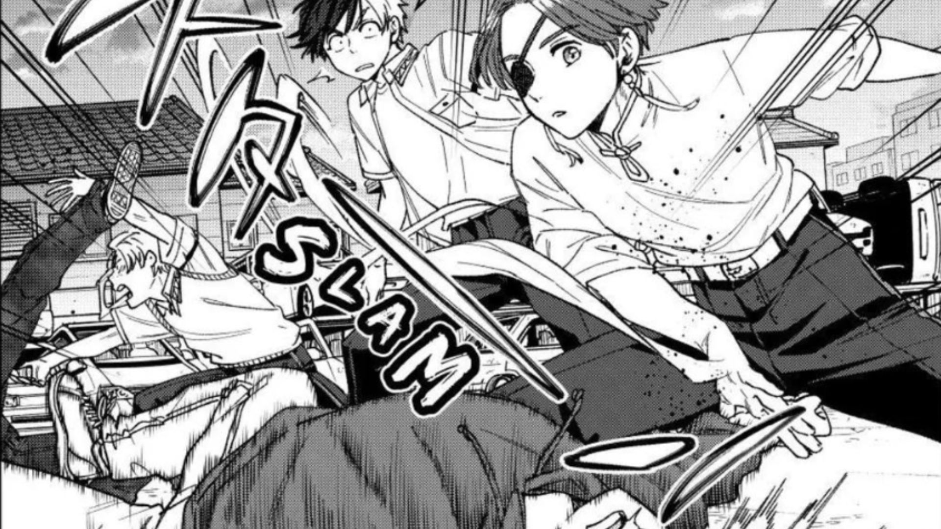 Suo and Nirei take down two opponents coming towards Sakura (Image Source: K Manga)