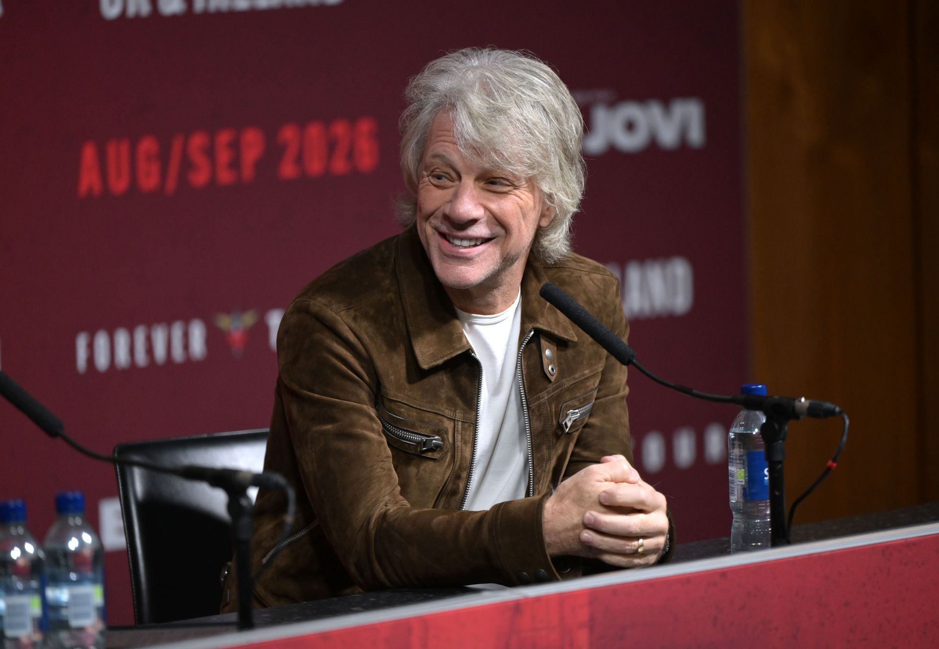 Jon Bon Jovi Press Conference at Wembley Stadium for 2026 Bon Jovi Forever Tour - Source: Getty