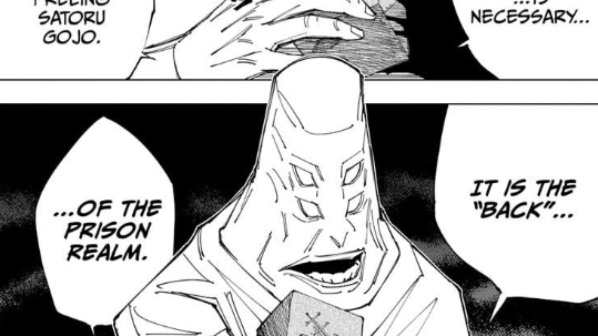 Tengen is handing something very important to Yuji Itadori&#039;s group (Image Source: VIZ)