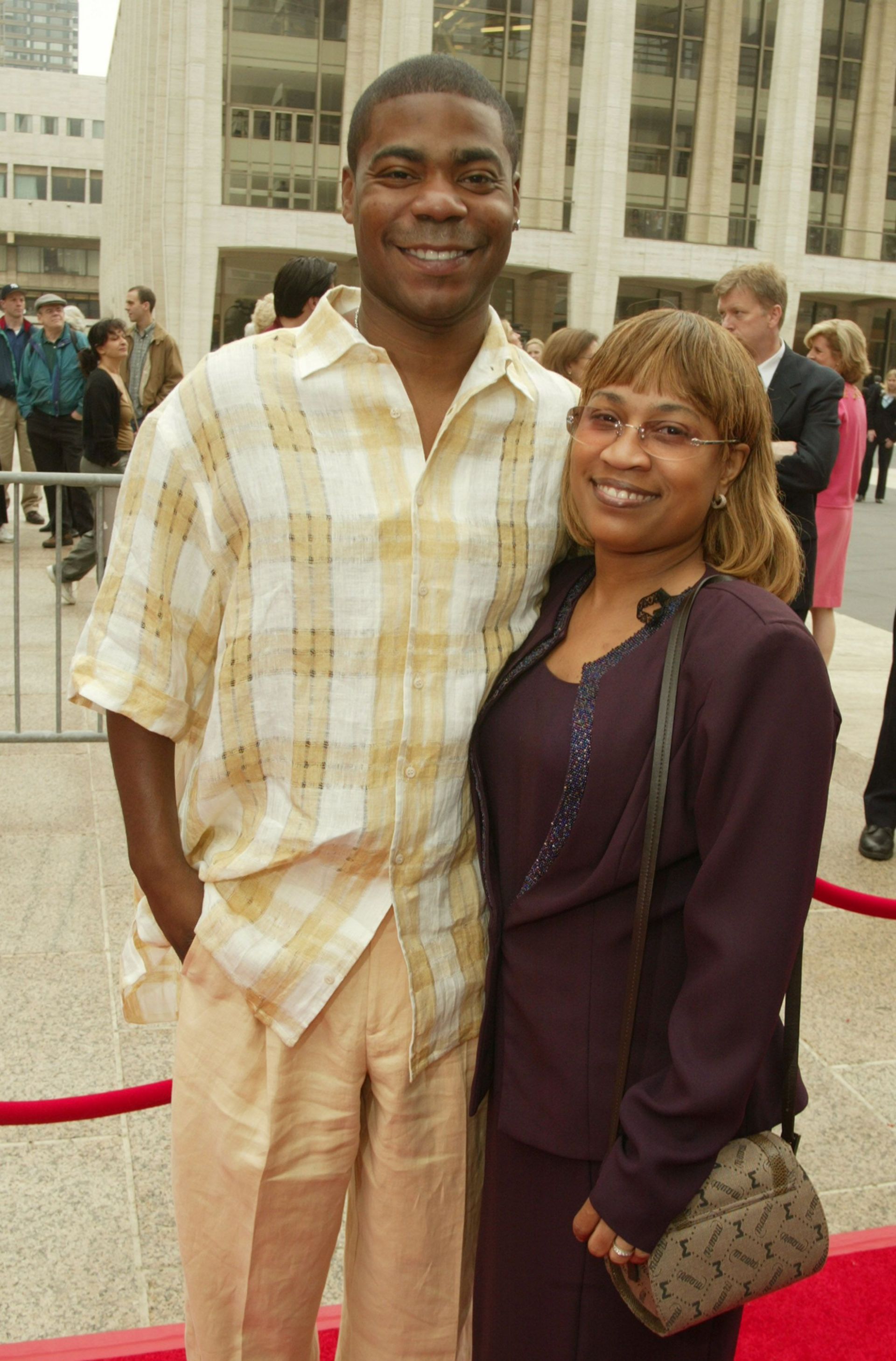 Tracy and Sabina Morgan in New York in 2003 (Image via Getty)