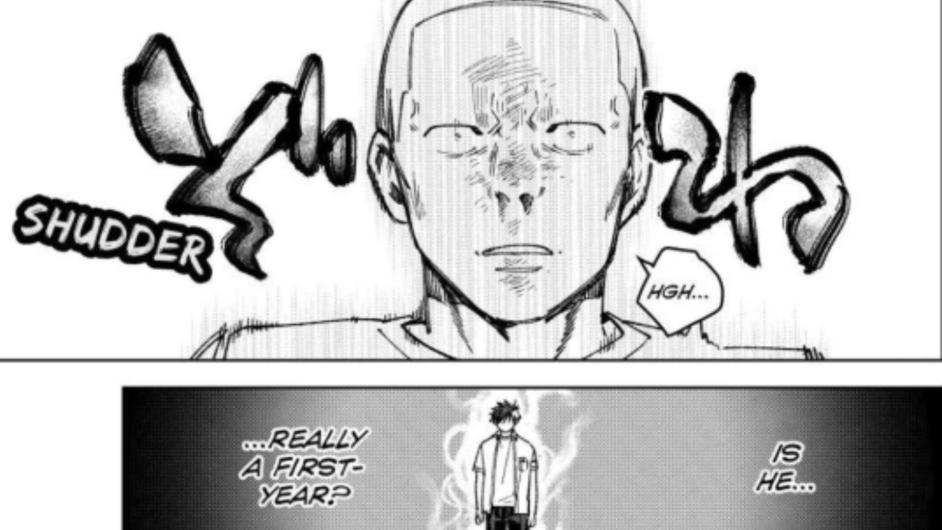 The bald gang leader got scared of Sakura (Image Source: K Manga)