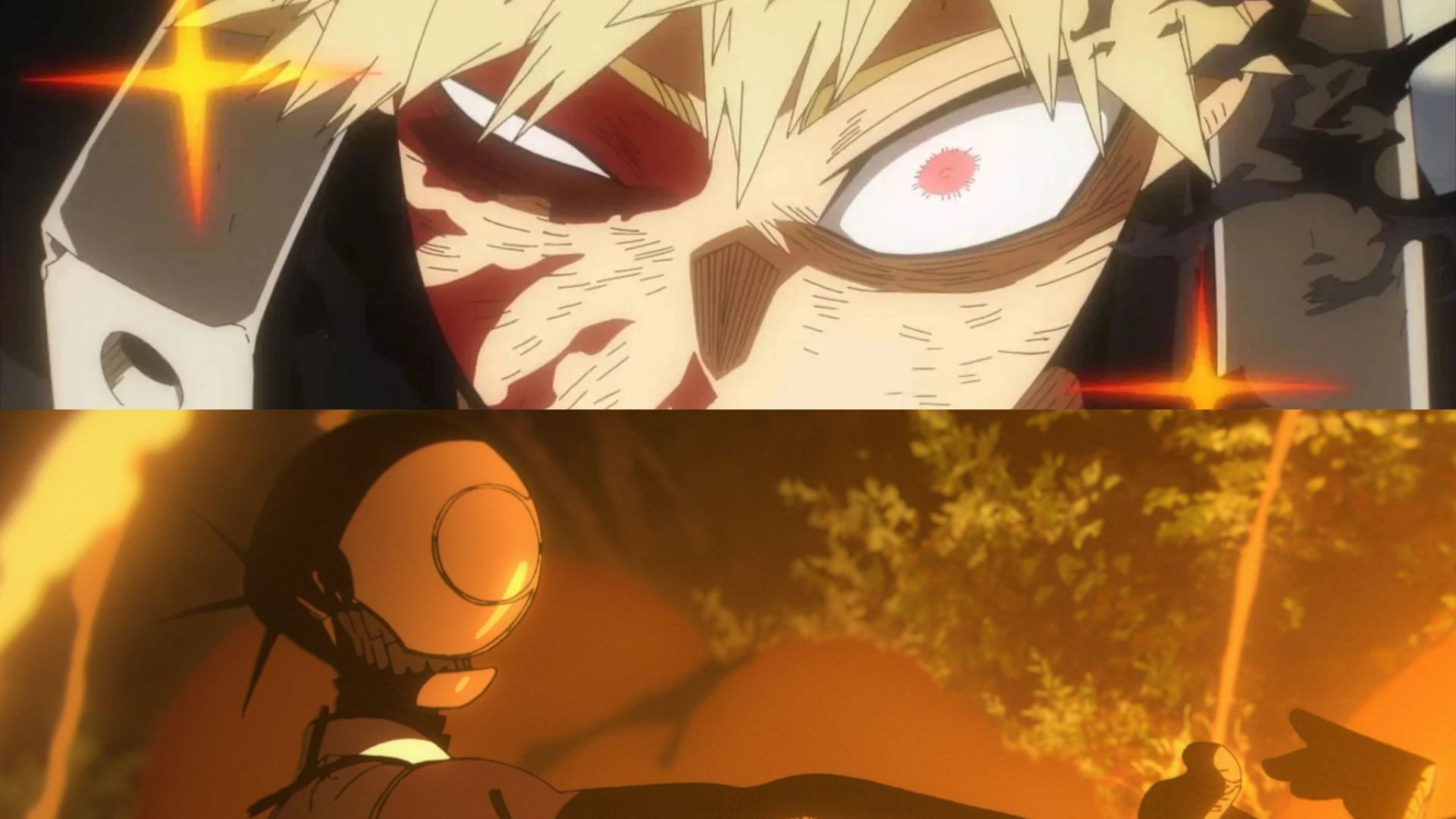 Bakugo and Reze (Image Credits: Studio Bones, MAPPA)