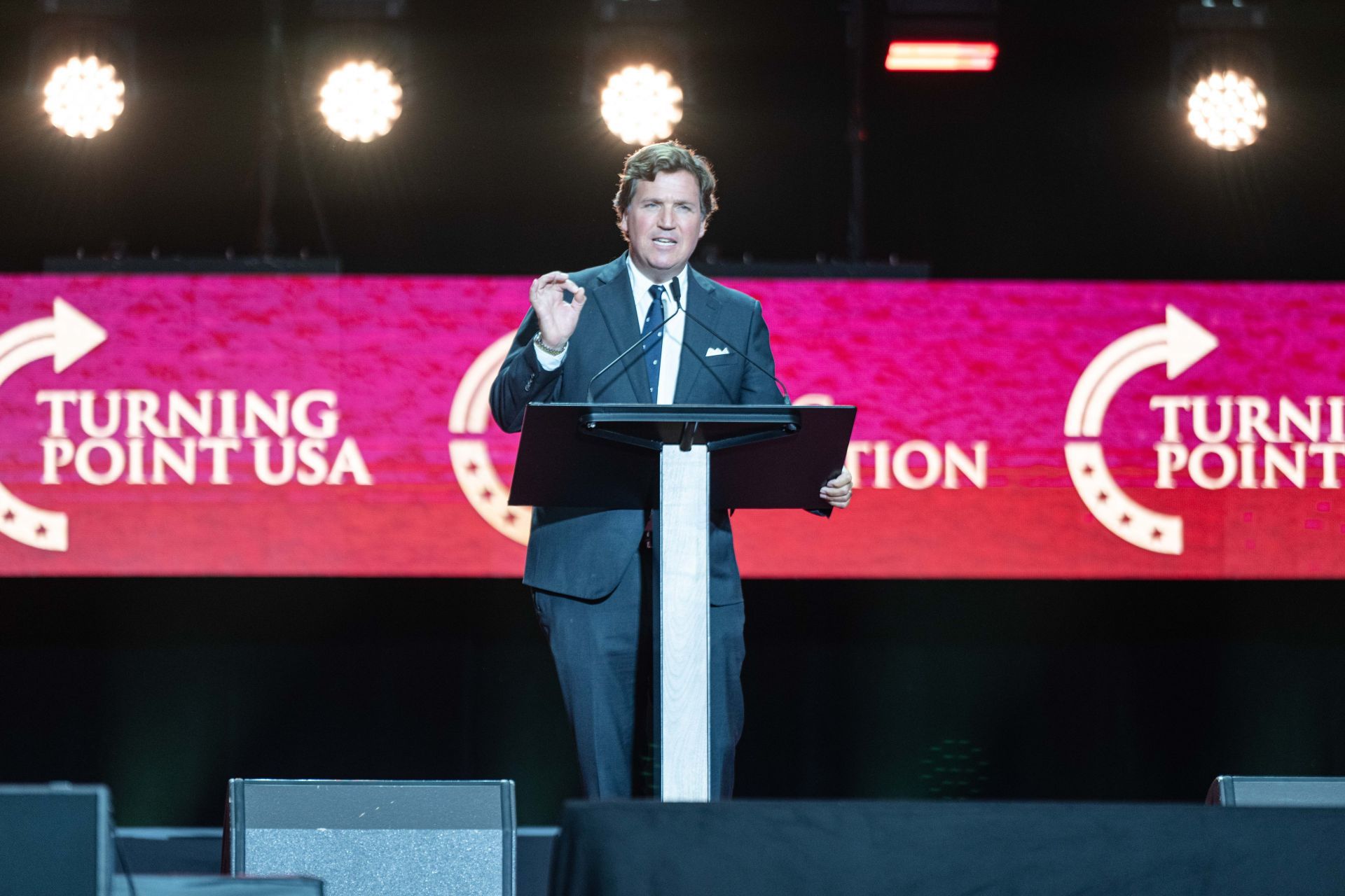 Trump pays tribute at Charlie Kirk memorial, widow says she has forgiven suspect - Source: Getty