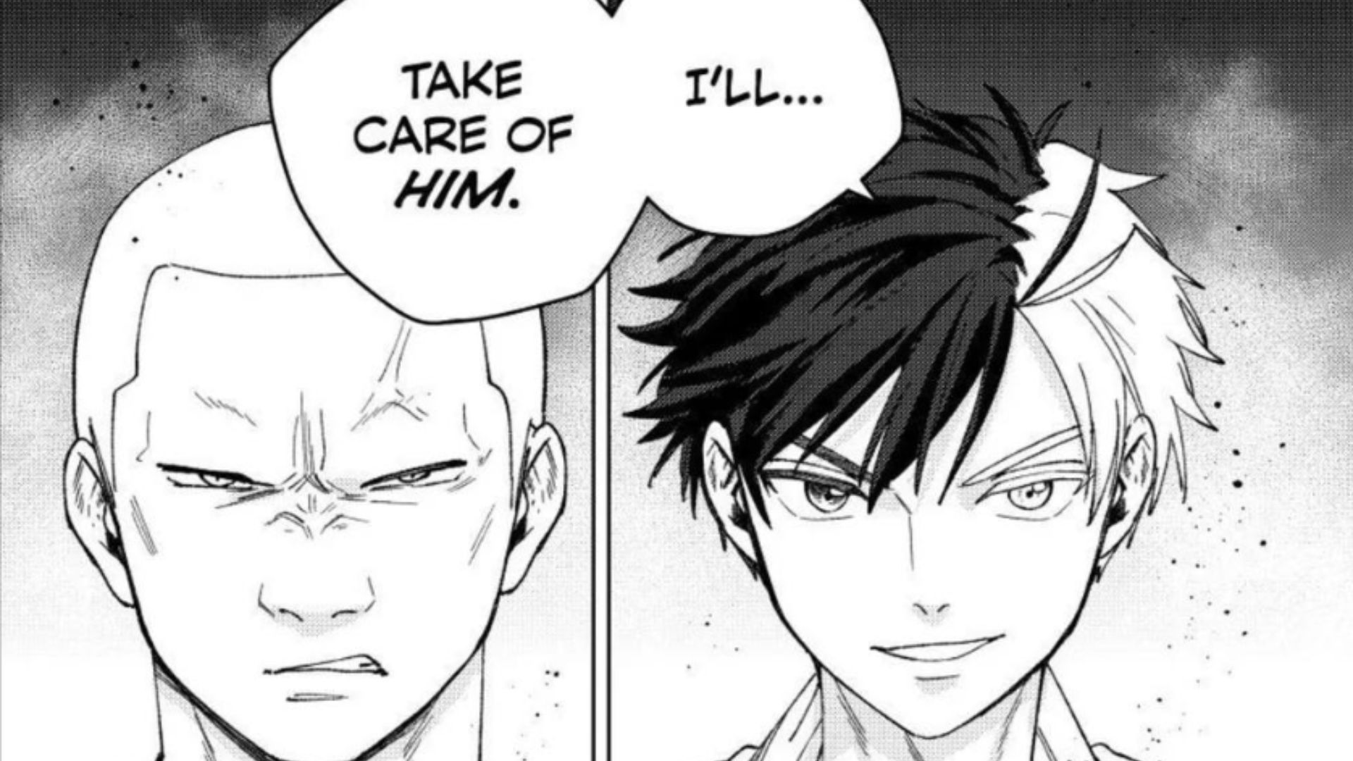 Sakura facing the adult gang leader