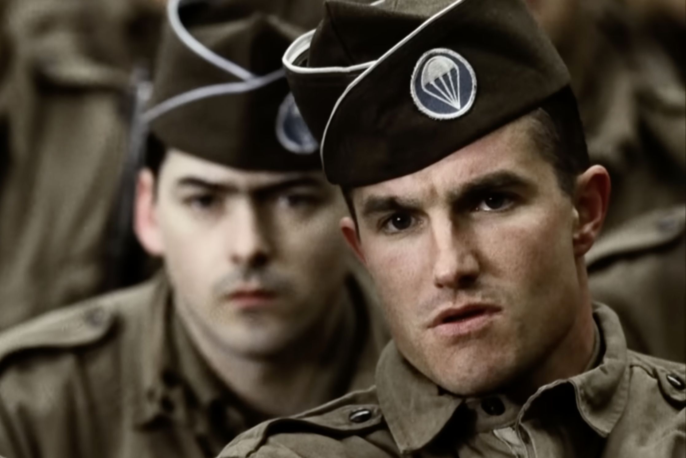 Band of Brothers Episode 1 cast and characters (Image Via HBO)