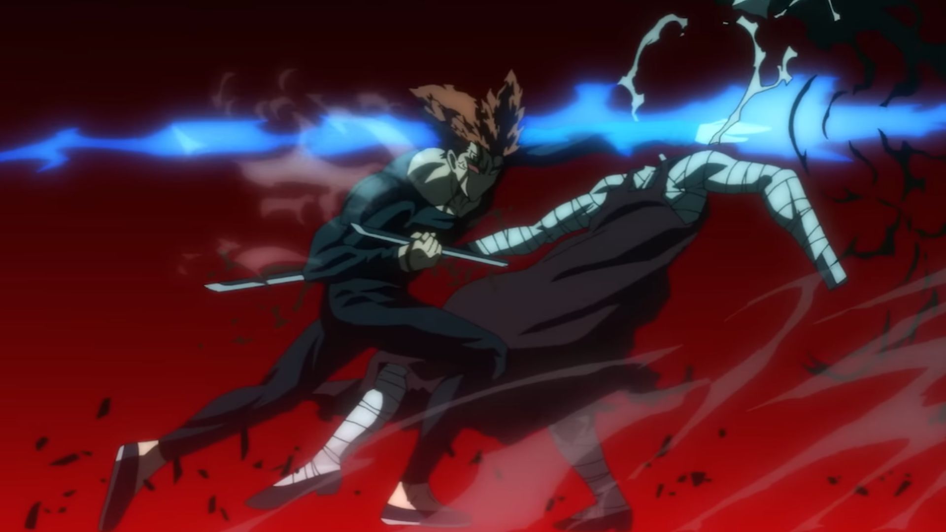 Garou defeats Royal Ripper with a single strike (Image Source: J.C. Staff)
