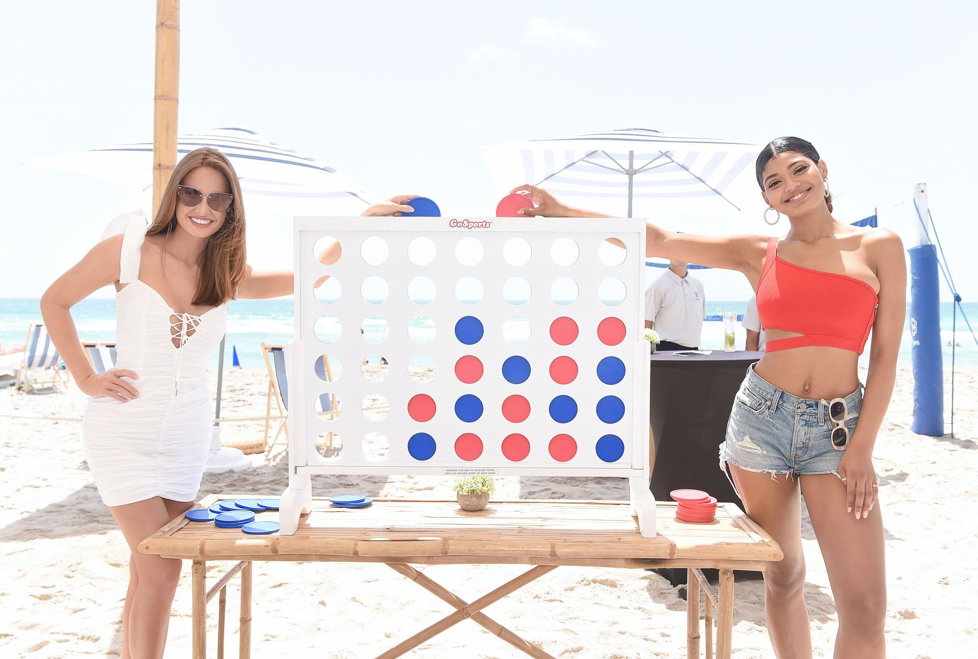 Haley and Danielle At Duke Spirits And Sports Illustrated Mix Off At The Model Mixology Competition - Source: Getty