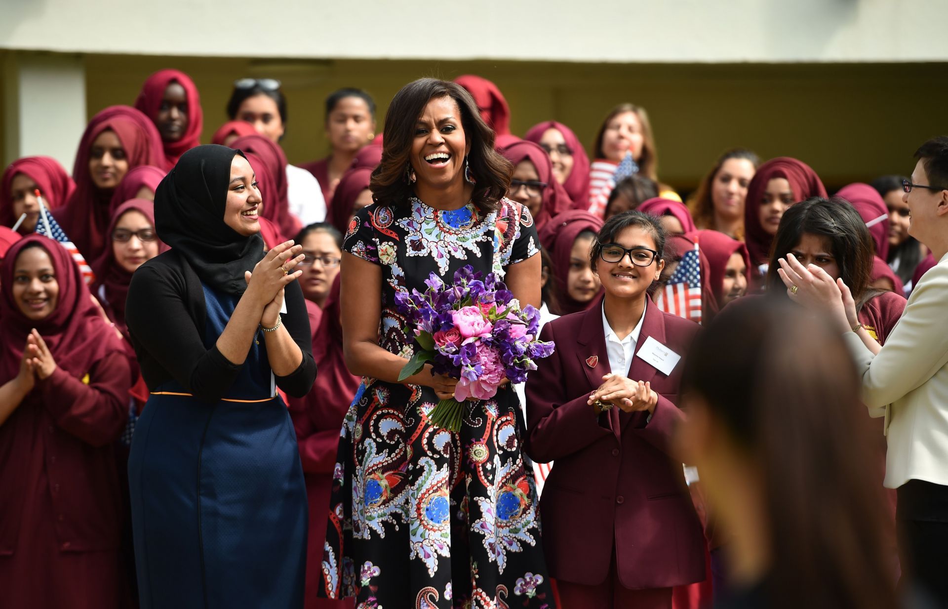 The First Lady Visits London As Part Of Her Let Girls Learn Initiative - Source: Getty