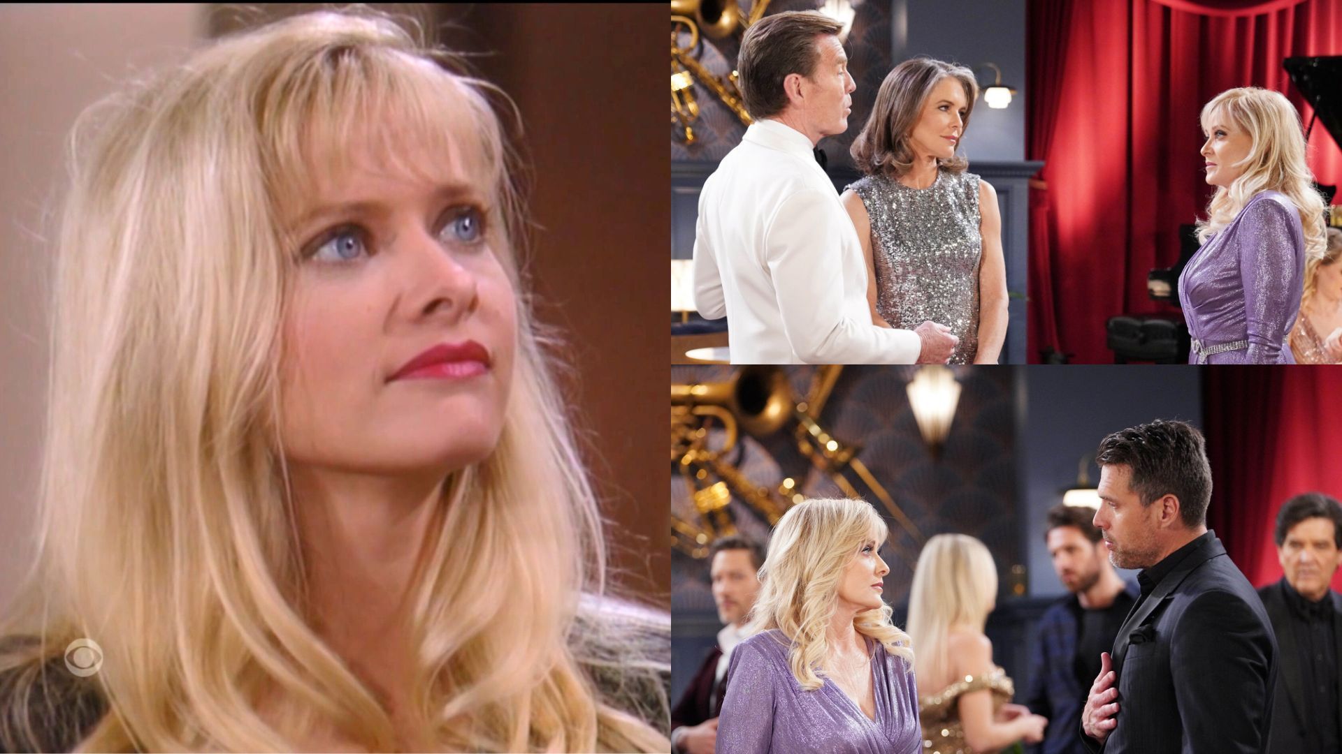 Leanna Love, Nick Newman, Diane Jenkins, and Jack Abbott on The Young and the Restless | Image: CBS, JPI