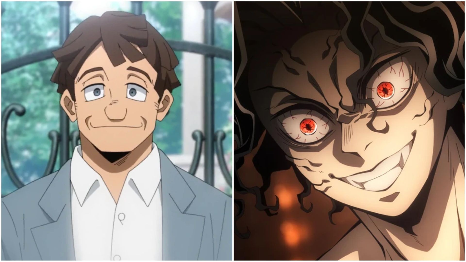 Eddie Soul and Muzan (Image Credit: Studio Bones and Ufotable)