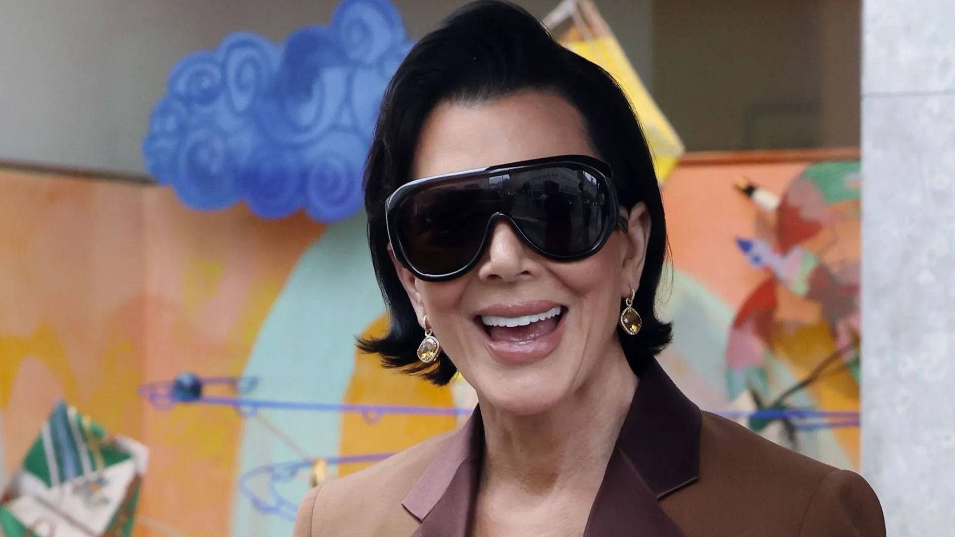 Kris Jenner shopping at Hermes store on Bond St on October 23, 2025 in London, England.  (Image via Getty)