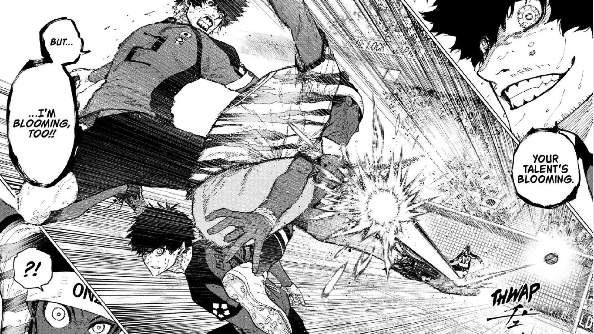 Aiku deflects Onazi&#039;s shot (Image Source: K Manga)