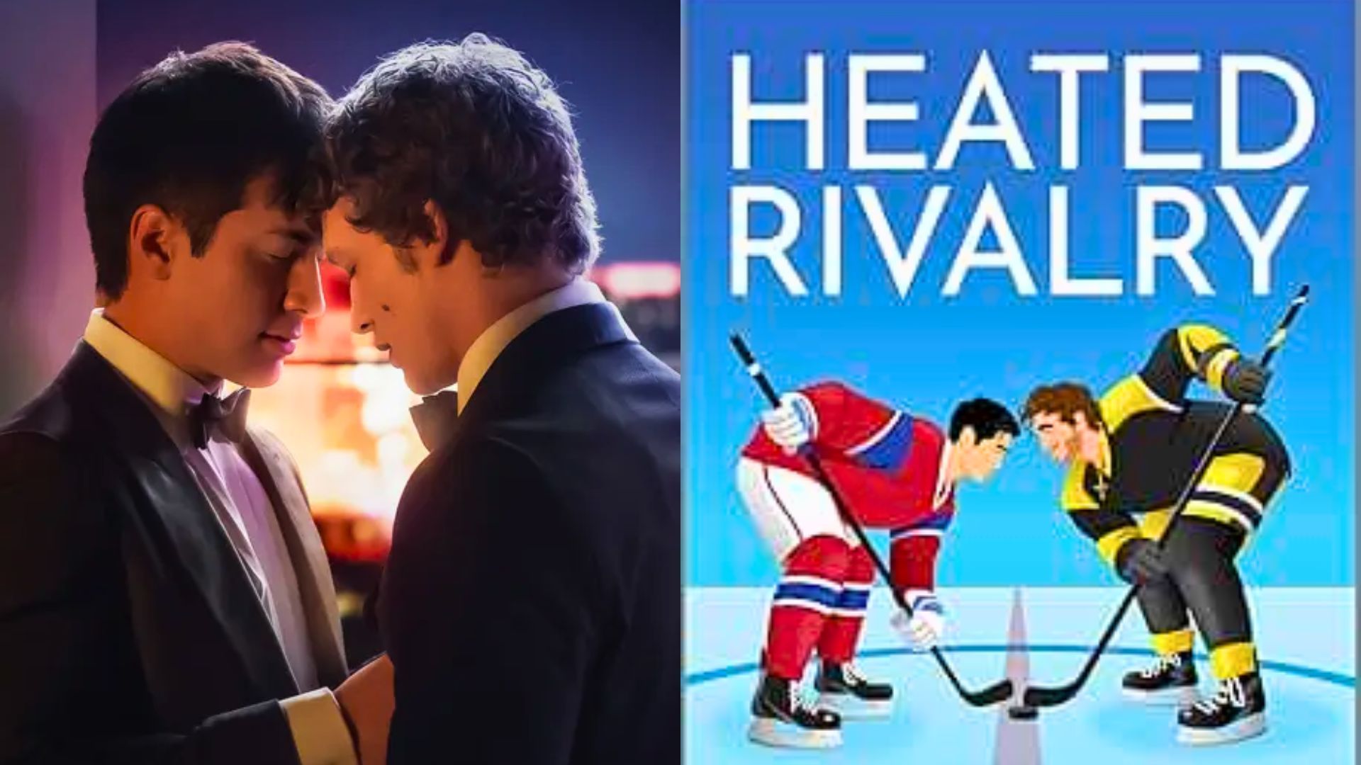 Shane and Ilya&rsquo;s icy rivalry melts into one of the most beloved slow-burn romances in Heated Rivalry (Images via Hulu and Amazon)