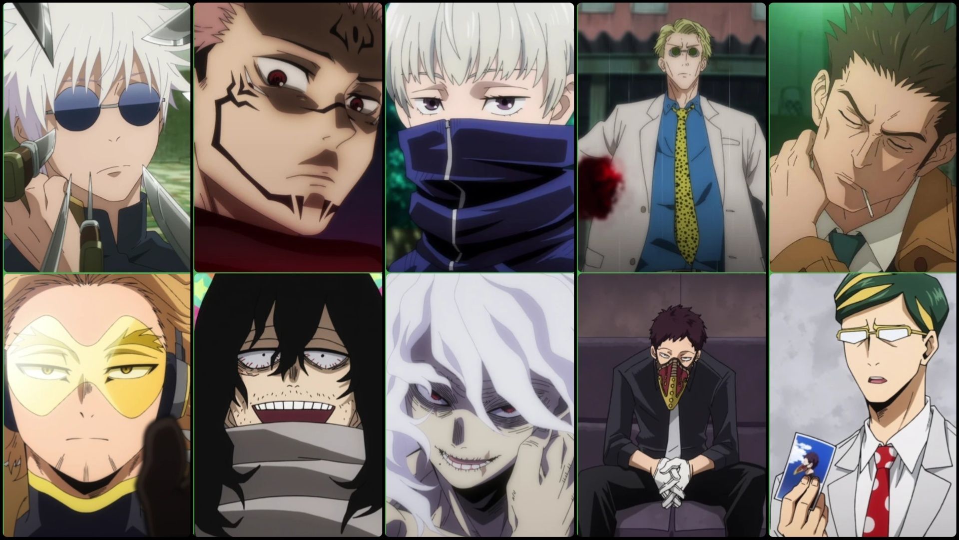 Some My Hero Academia and Jujutsu Kaisen characters