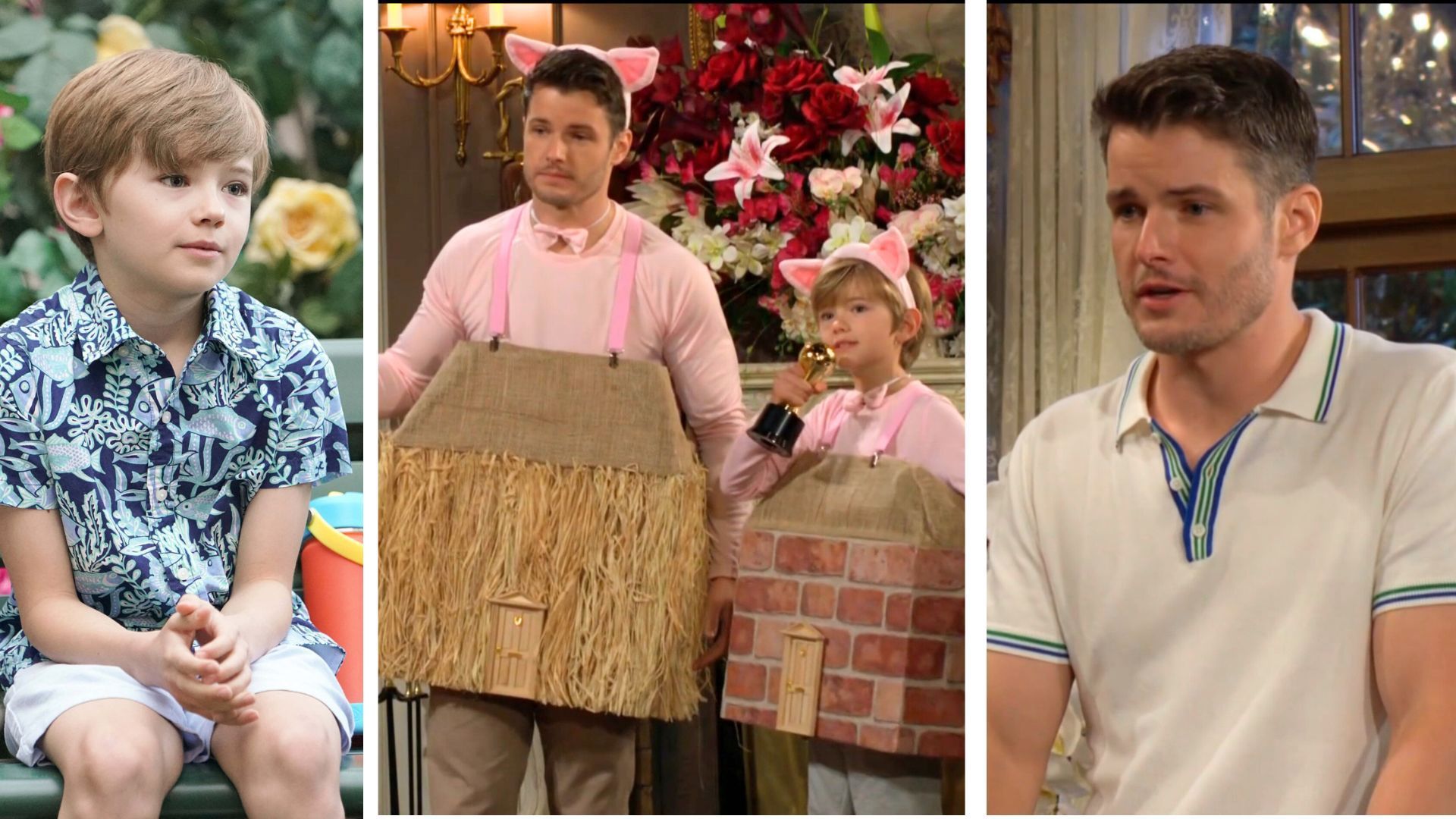 Redding Munsell (Harrison), Michael Mealor (Kyle) on The Young and the Restless | Image: JPI, CBS