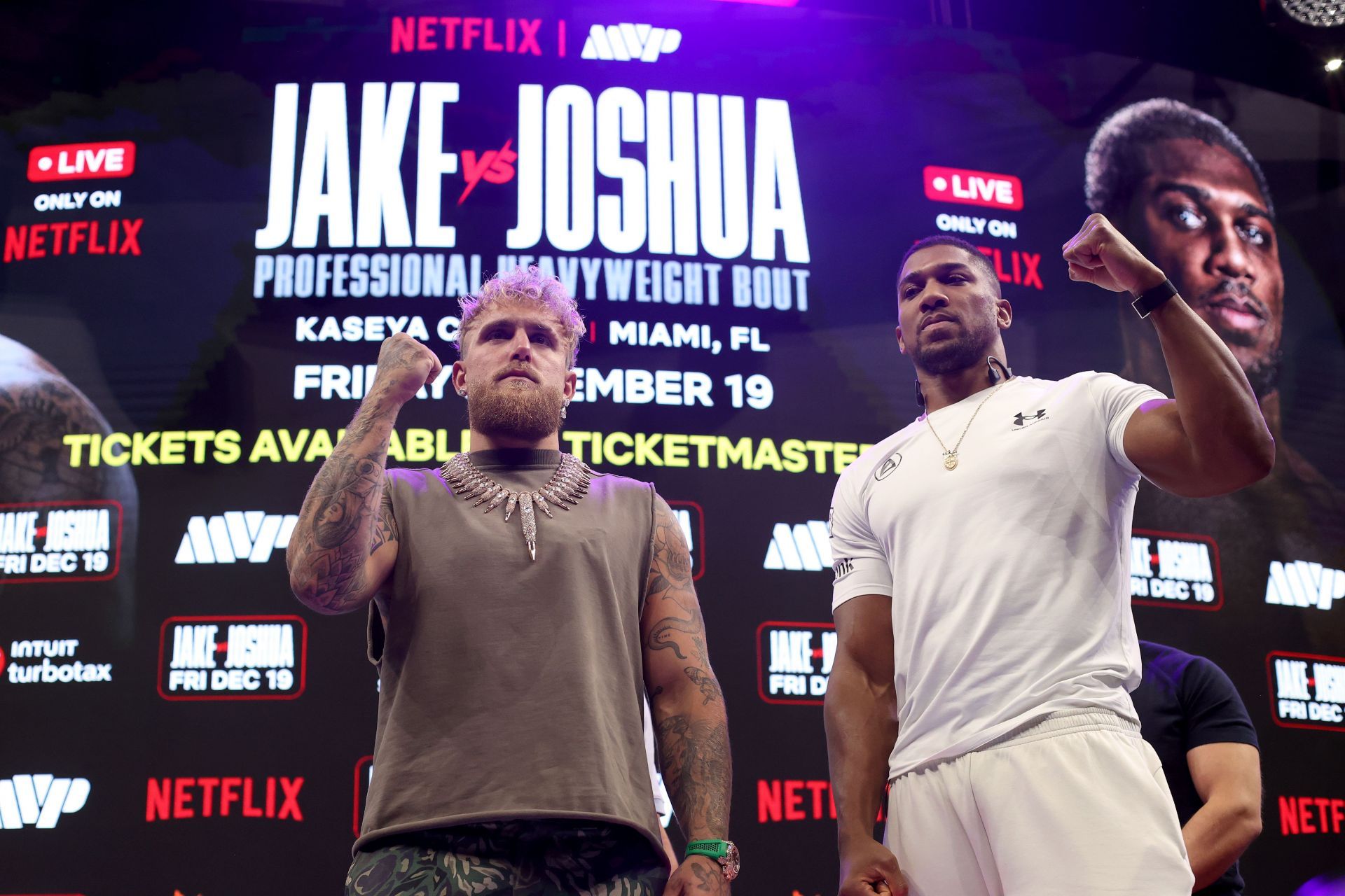 Jake Paul v Anthony Joshua - Press Conference - Source: Getty