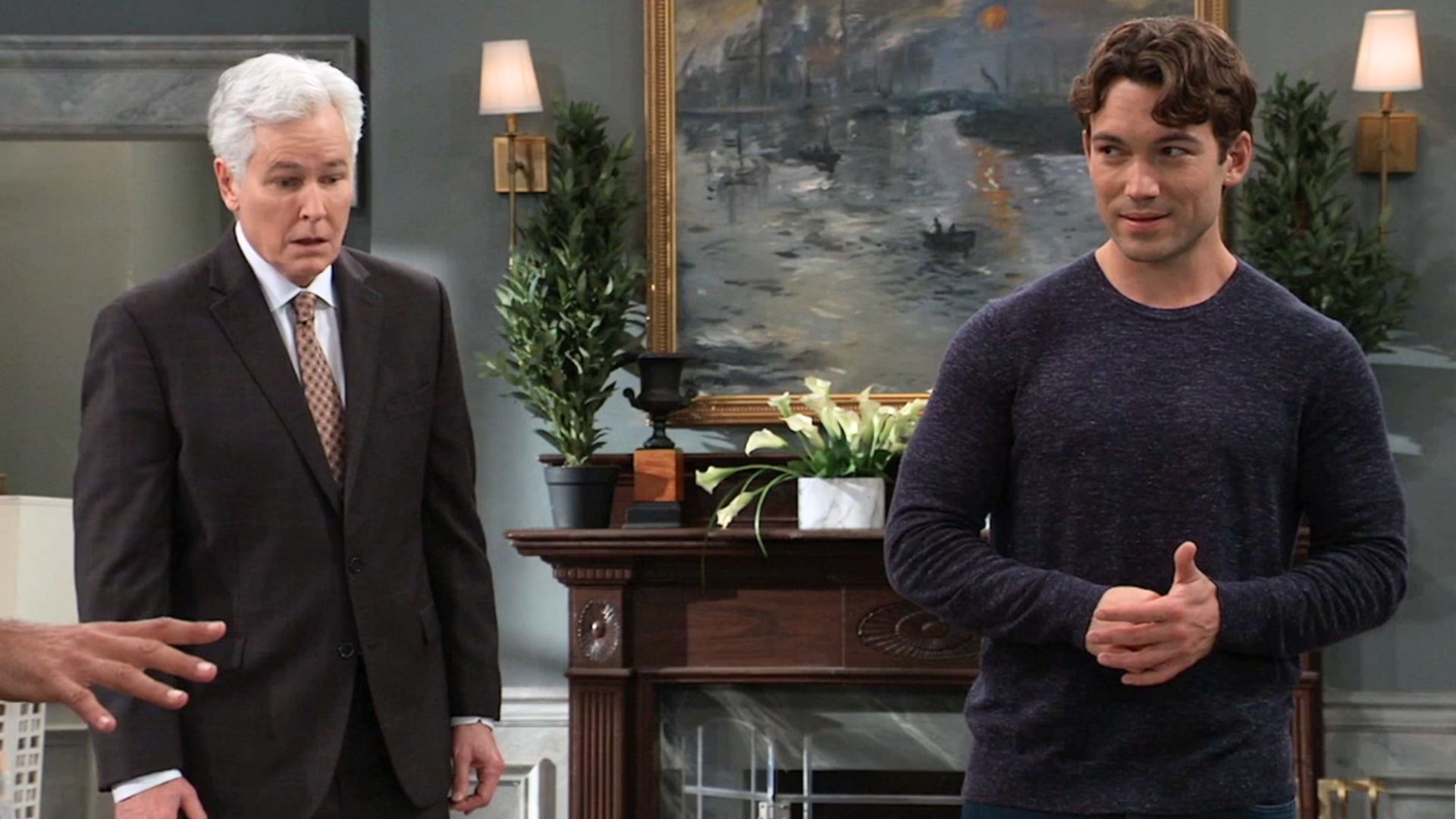 General Hospital&#039;s Michael is amused and Marty is horrified | Image: ABC