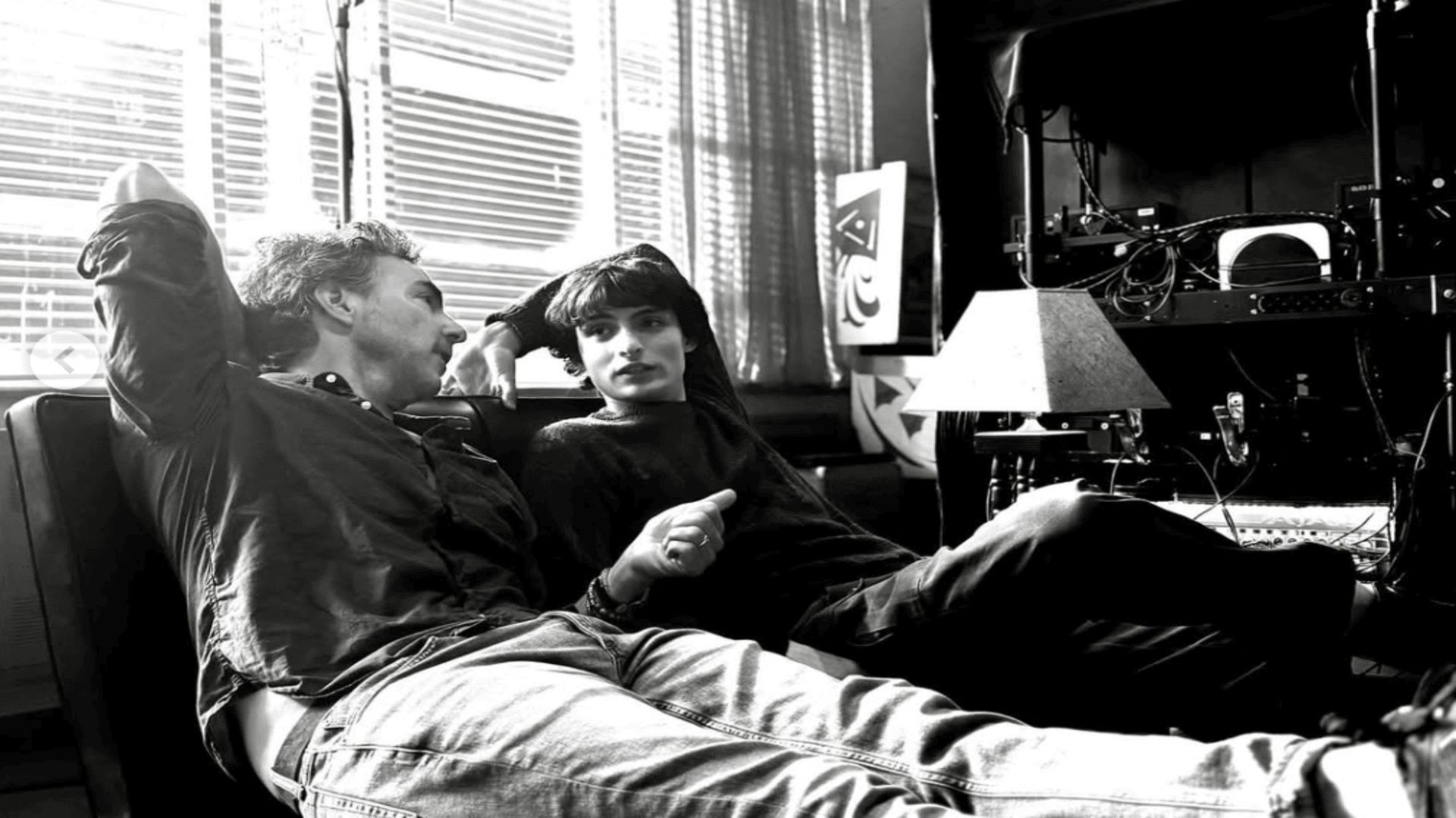 Shawn Levy and Finn Wolfhard on the set of Stranger Things (Image via Instagram/@slevydirect)