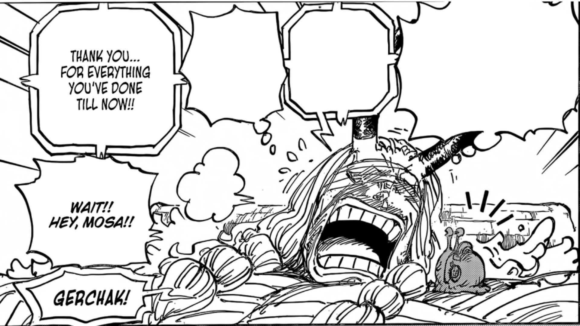 Mosa ending the conversation with Loki (Image Credit: Shueisha)