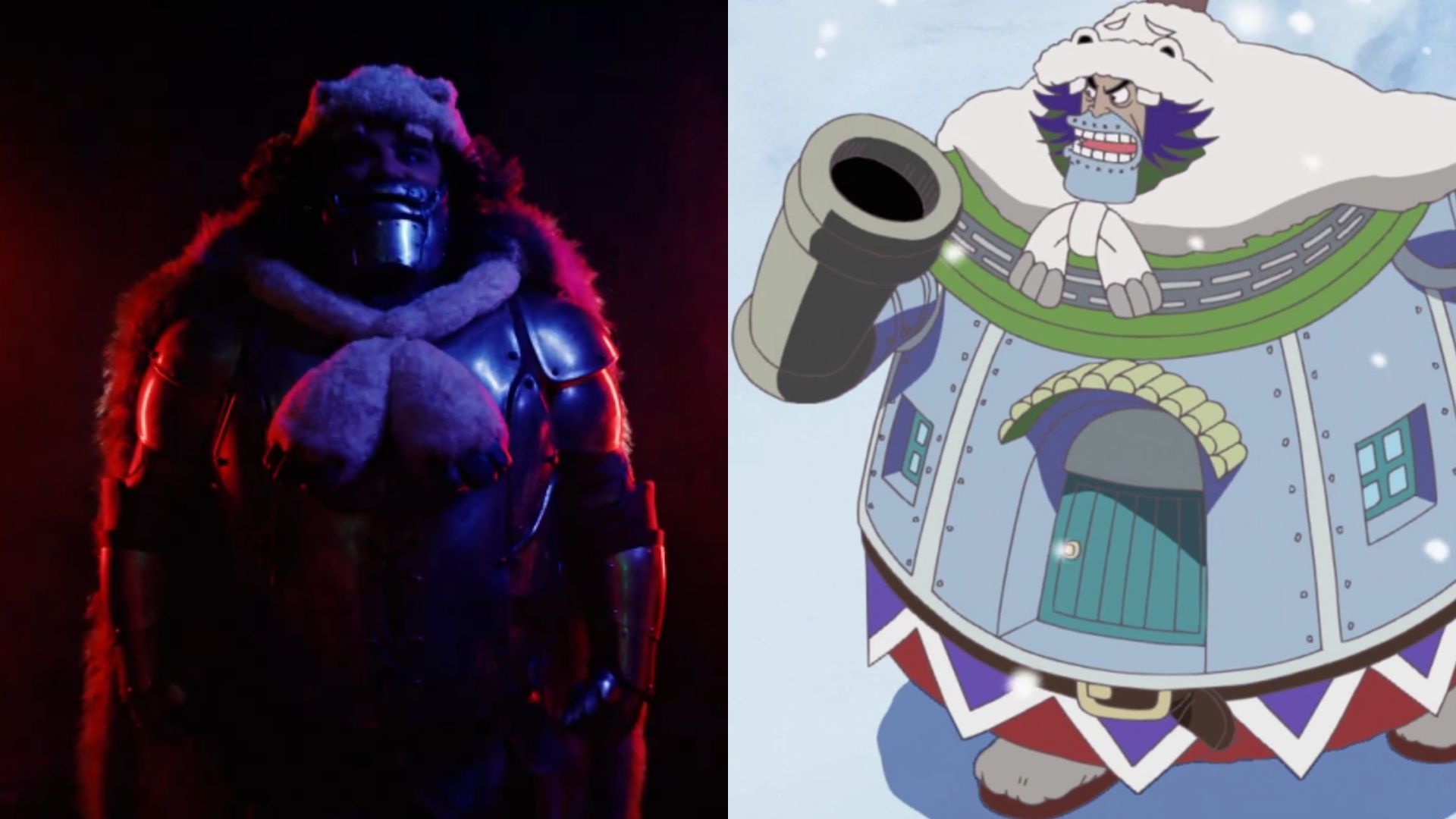 Wapol as seen in One Piece Live Action versus anime