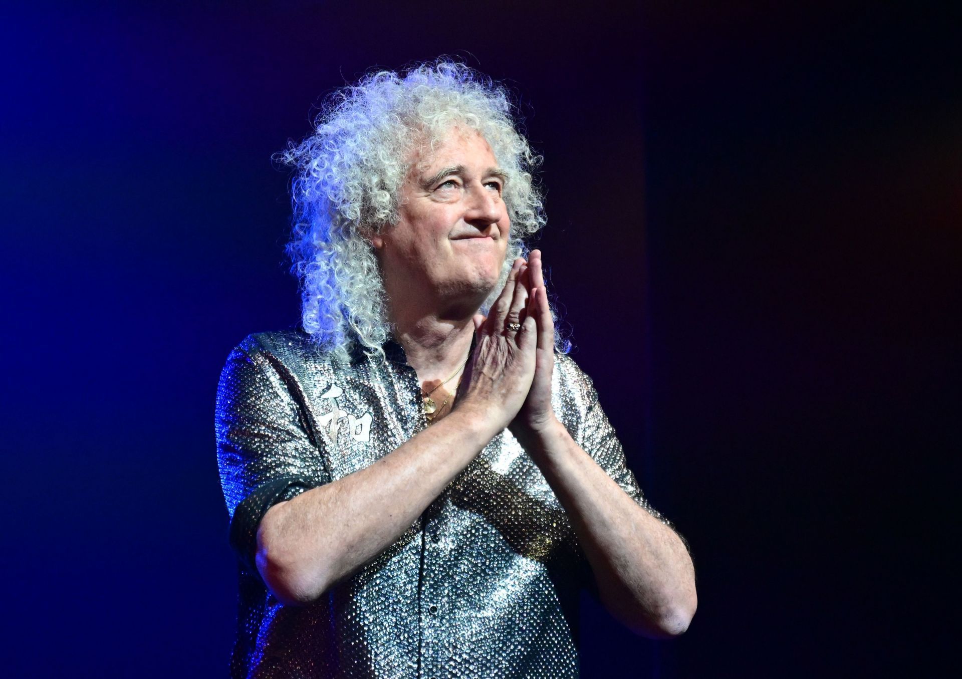 Queen guitarist Brian May at the musical &quot;We Will Rock You&quot; - Source: Getty