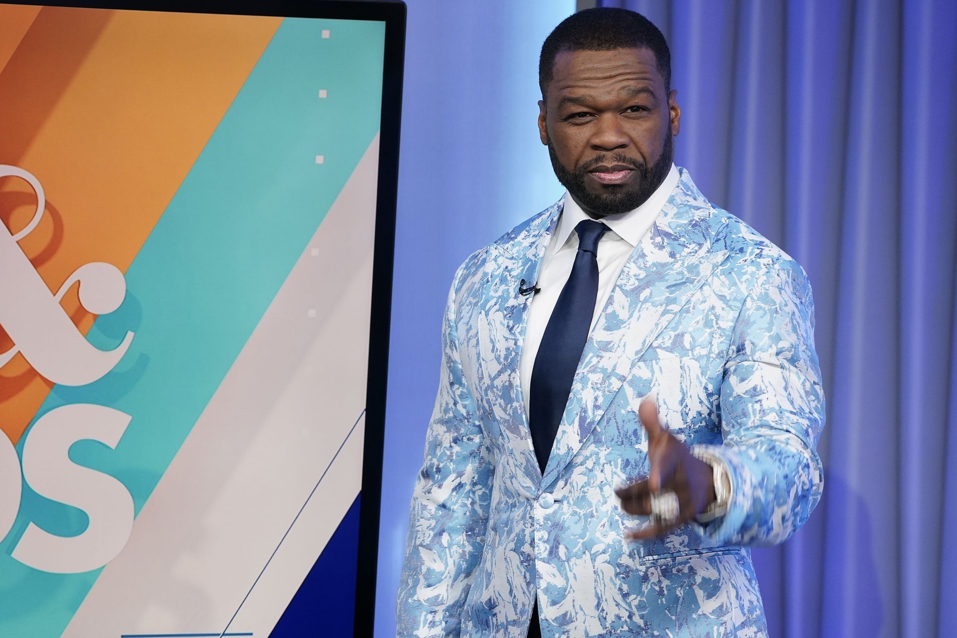 50 Cent Visits &quot;Fox &amp; Friends&quot; - Source: Getty