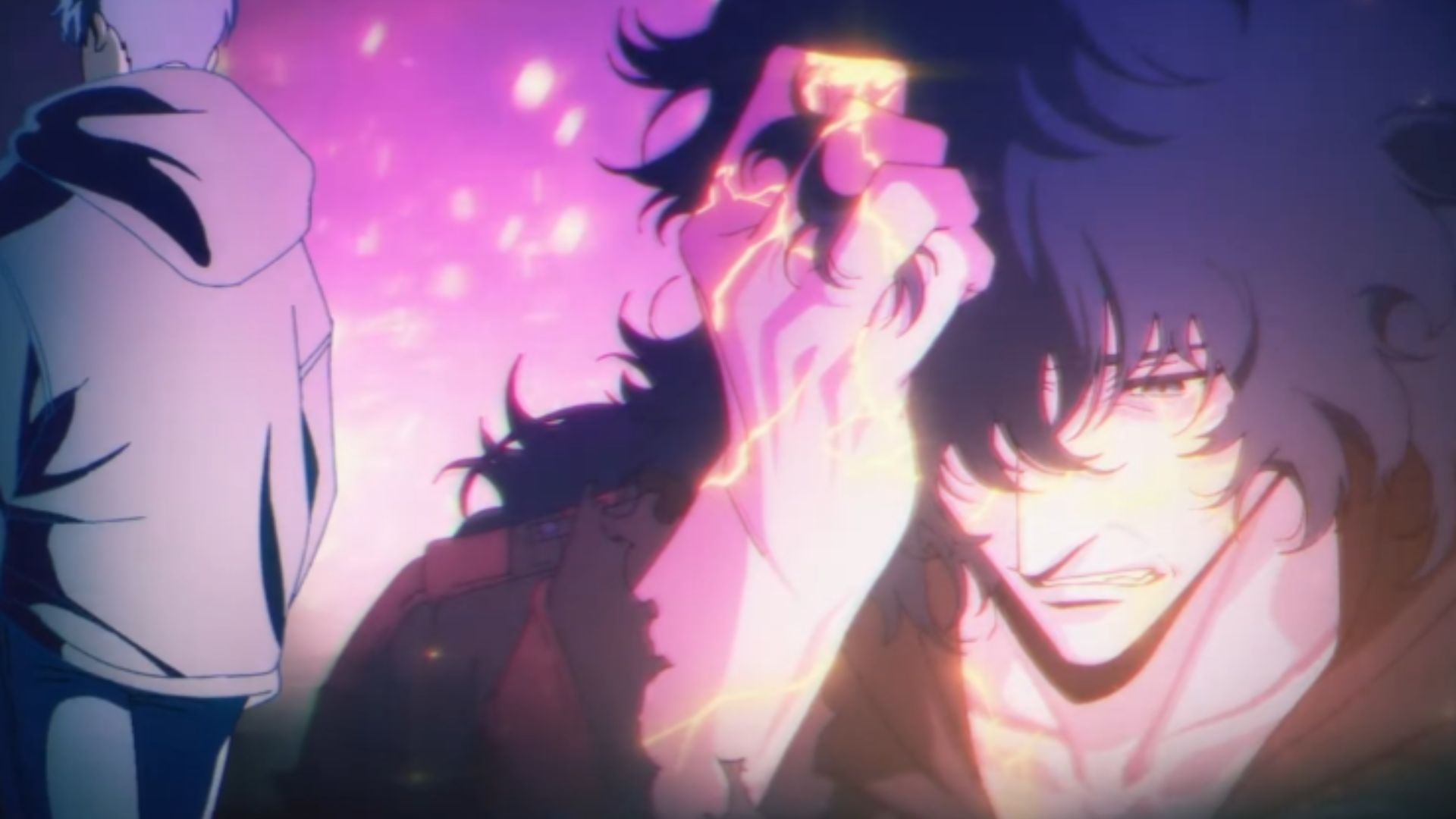 Jinwoo&#039;s father, as shown in the trailer (Image Source: A-1 Pictures)