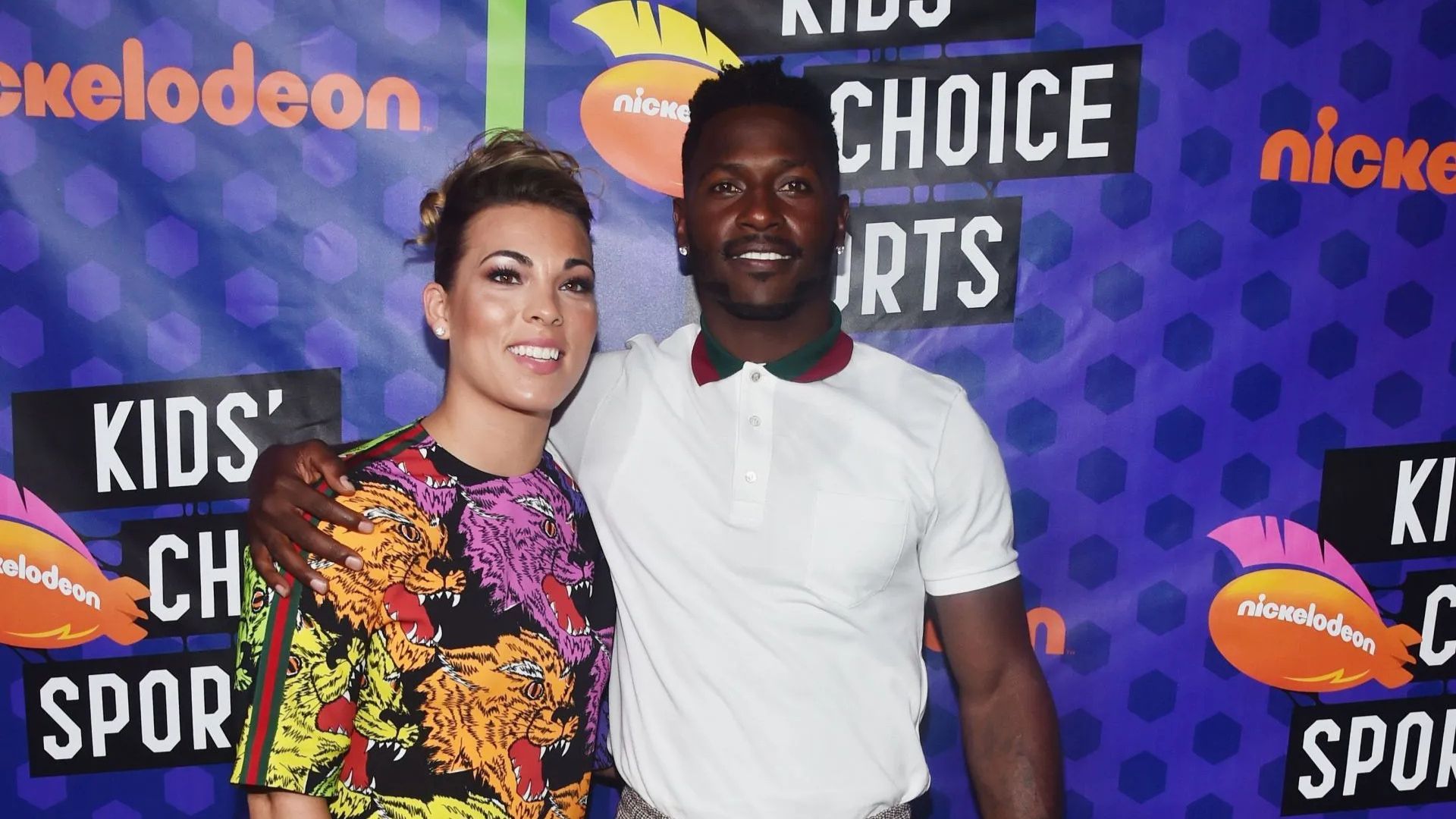 Antonio Brown and Chelsie Kyriss (Image via Getty)