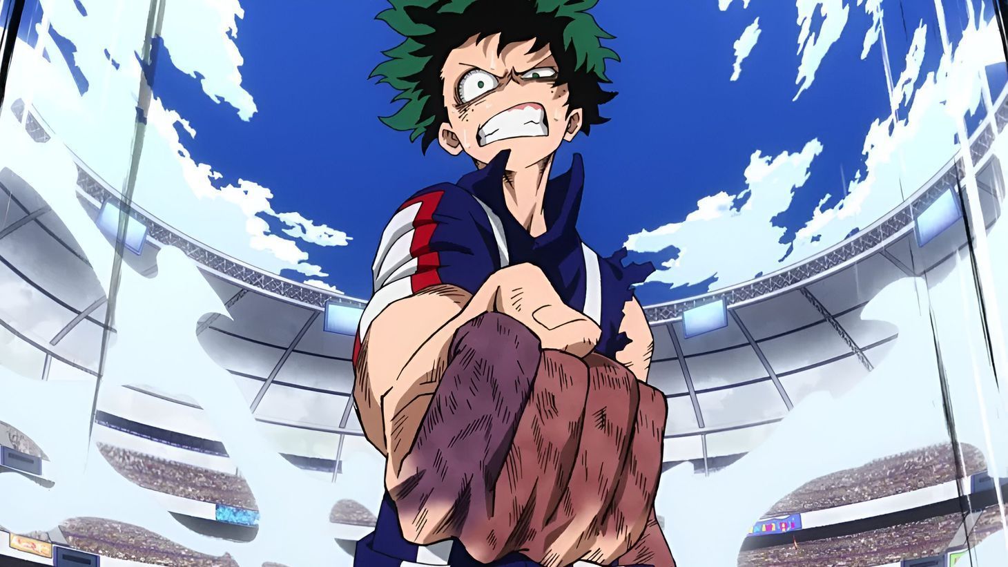 Deku, as seen in My Hero Academia anime (Image credit: Studio Bones)