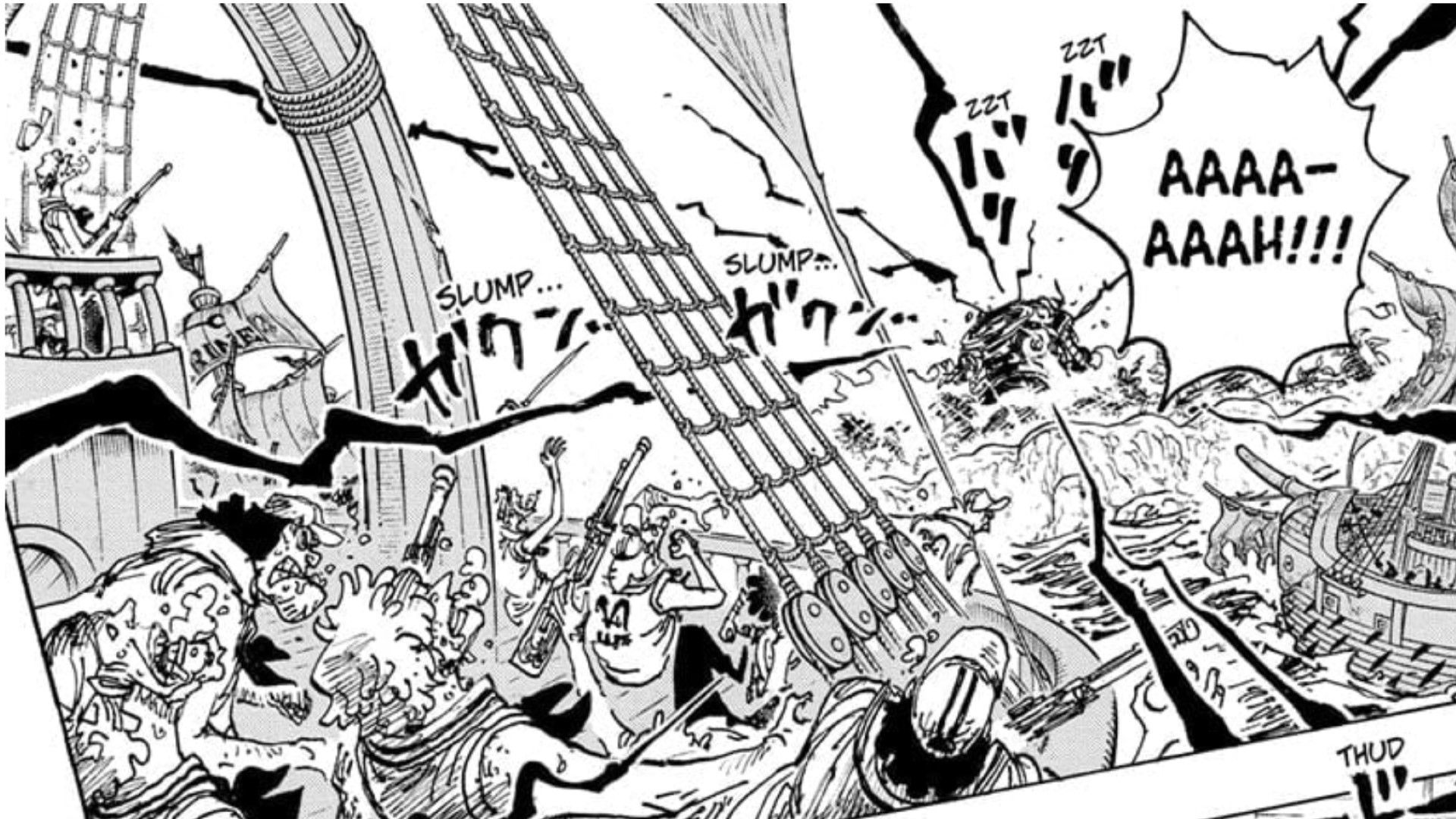 Emet releasing Joyboy&#039;s Haki (Image Credit: Shueisha)